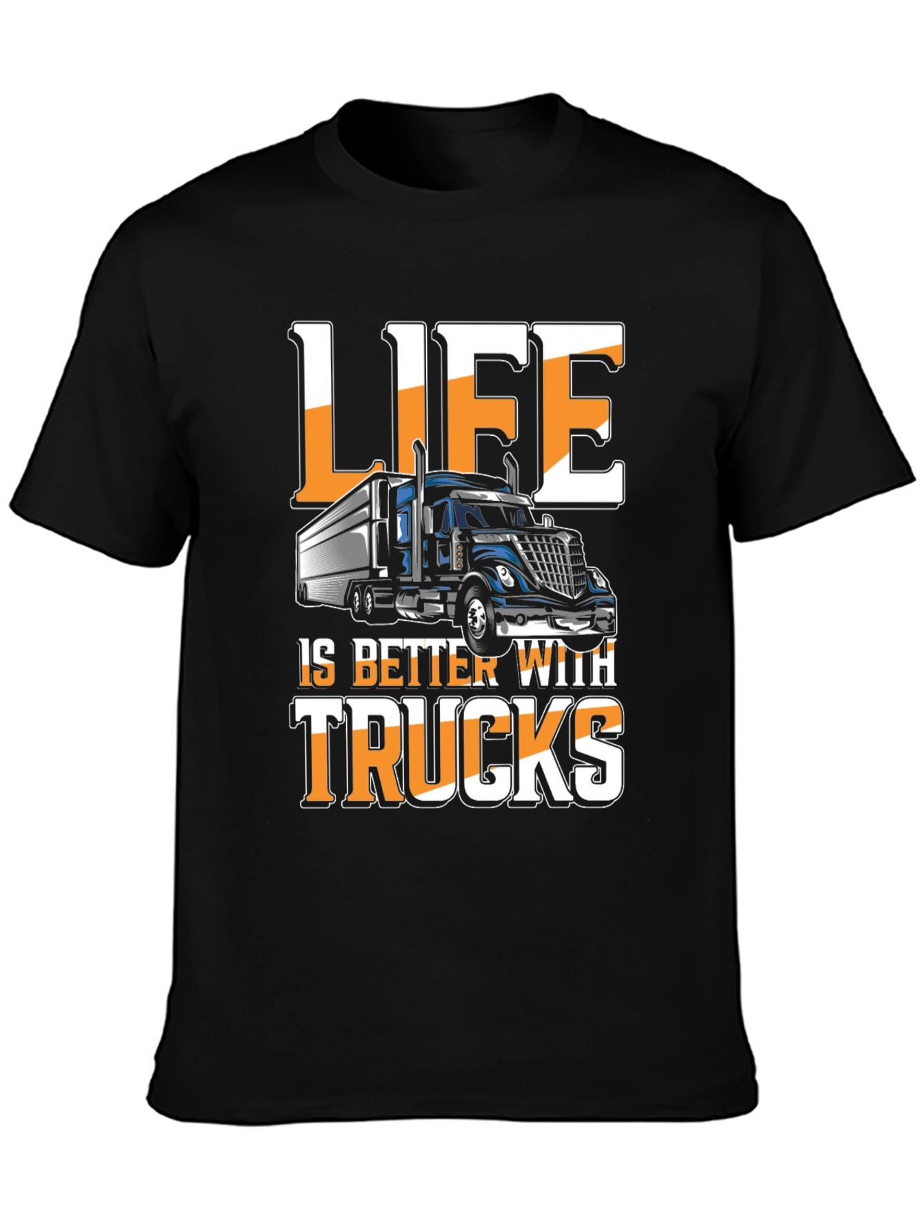 Black Life is Better with Trucks Graphic Tee view 3