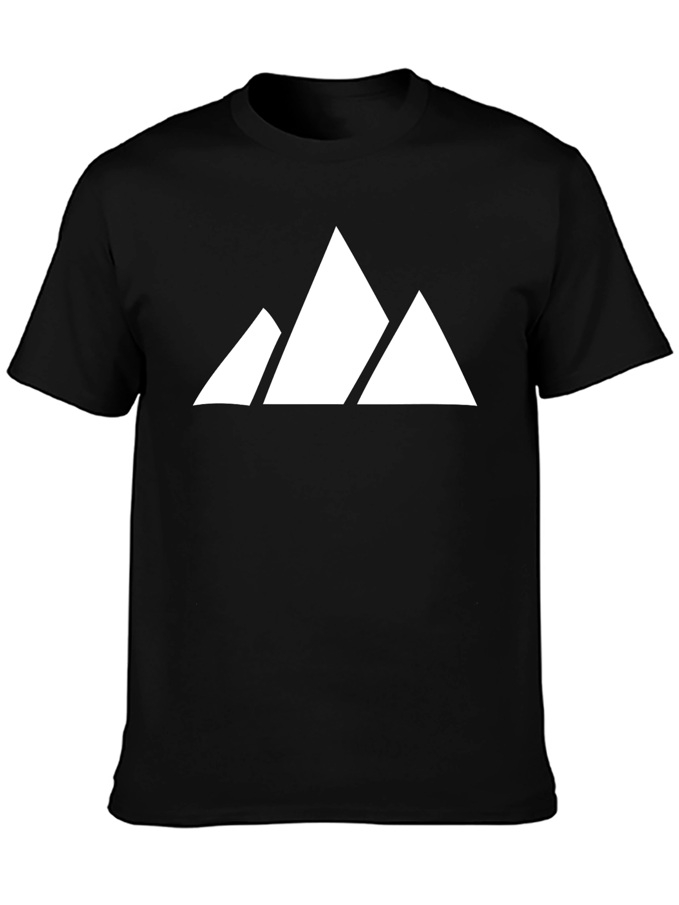 Black Mountain Peak Graphic Tee - Stylish Black Cotton Shirt view 3
