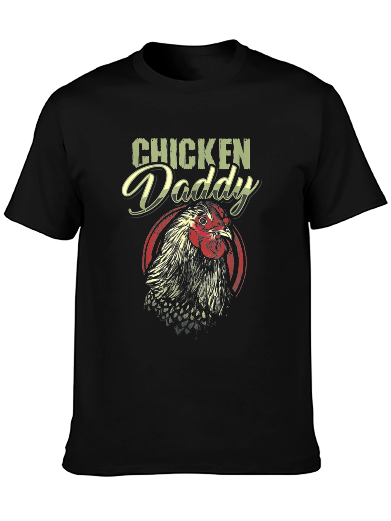 Black Chicken Daddy Graphic T-Shirt view 3