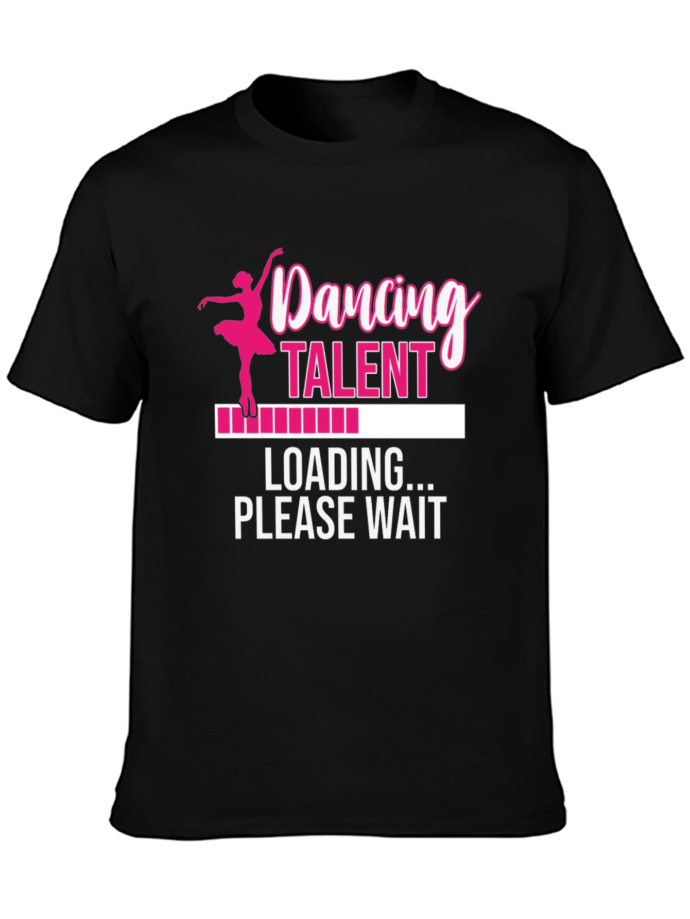 Black Dancing Talent Loading T-Shirt view 3