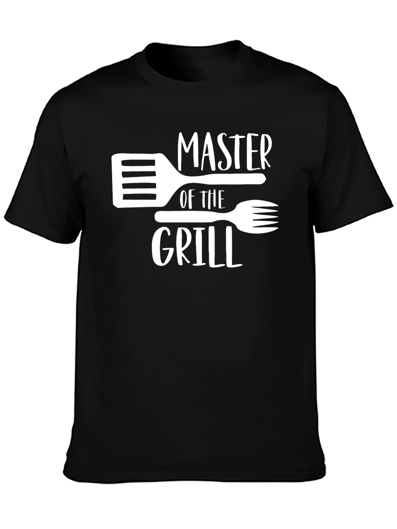 Black Master of the Grill T-Shirt - BBQ Expert Tee view 3
