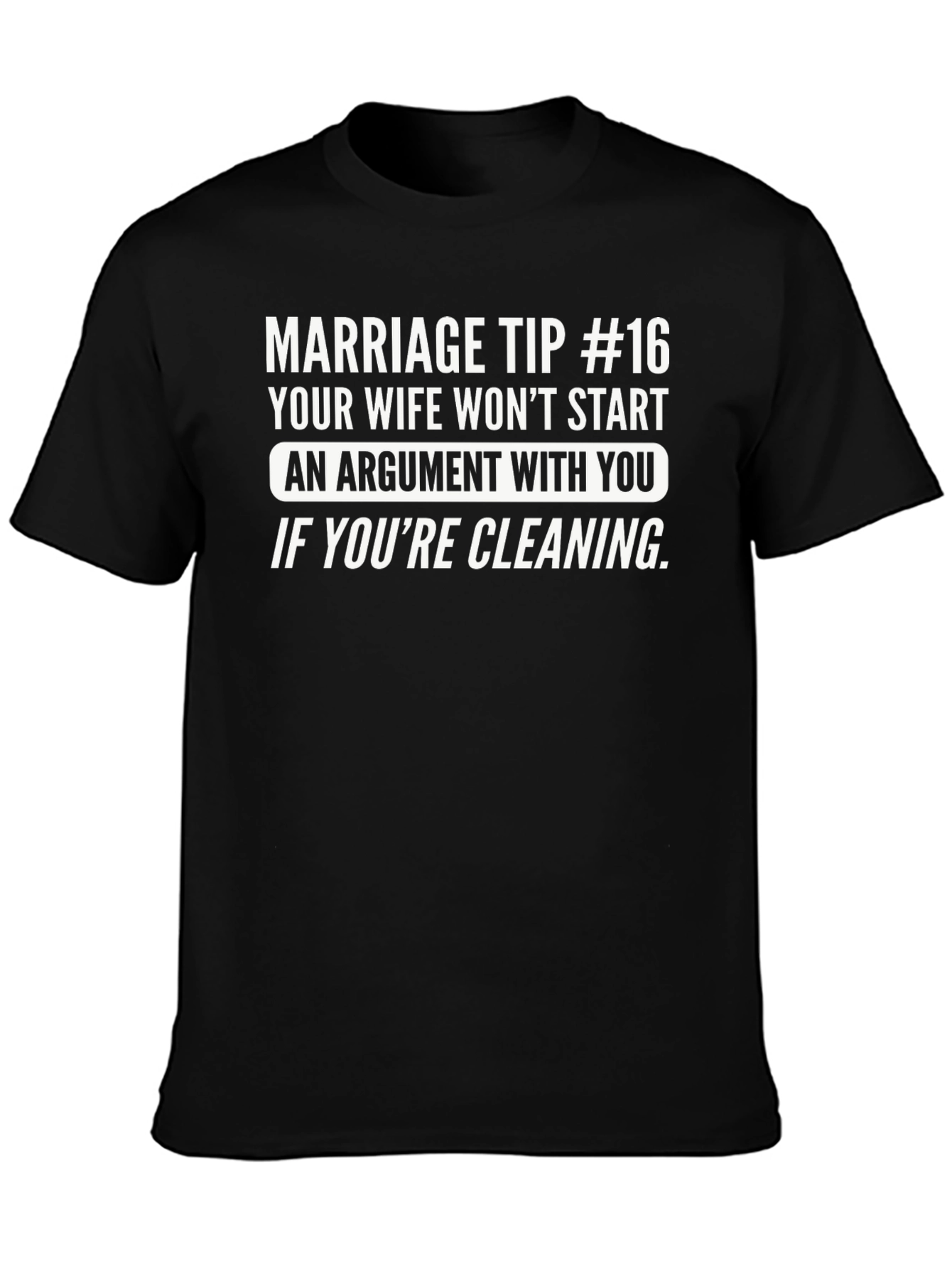 Black Marriage Tip #16 Graphic T-Shirt view 3