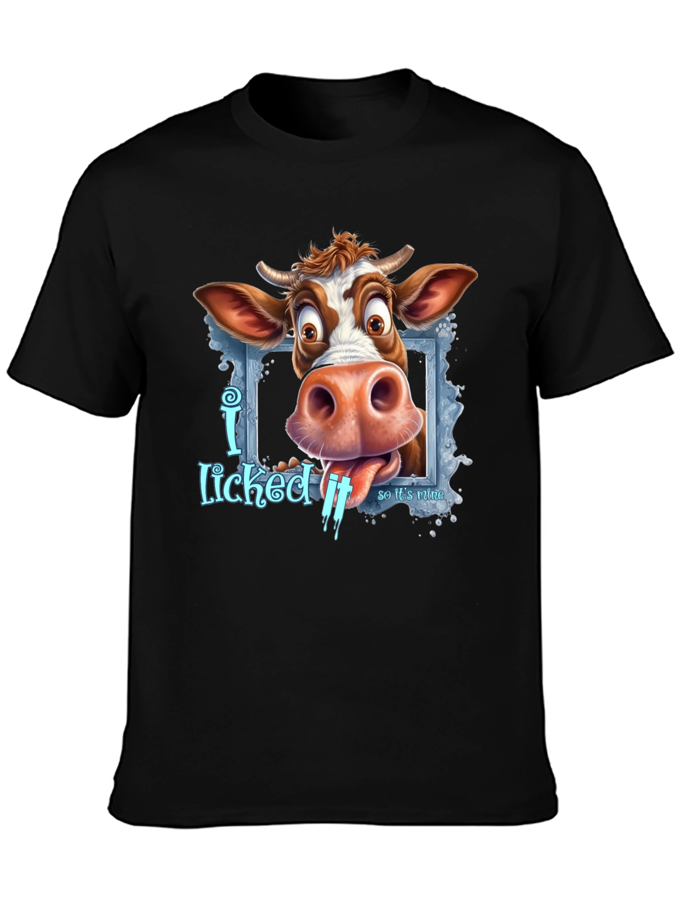 Funny Cow "I Licked It" Graphic Tee - 3