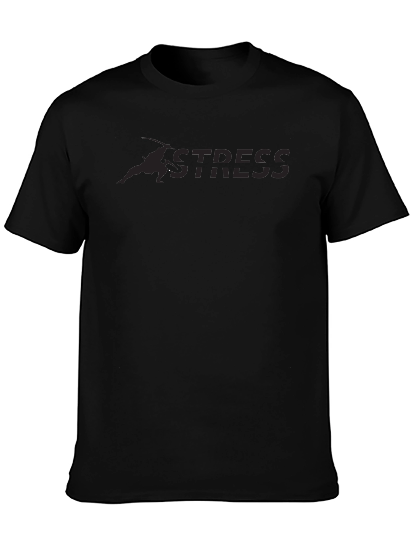 Black Anti-Stress Black T-Shirt view 3