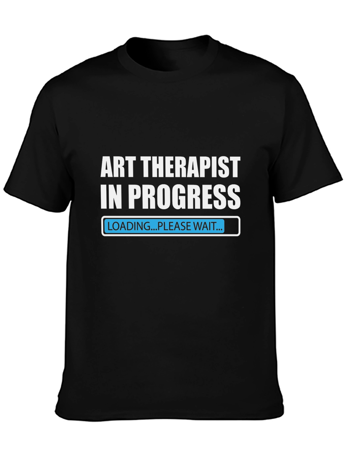 Black Art Therapist In Progress T-Shirt view 3