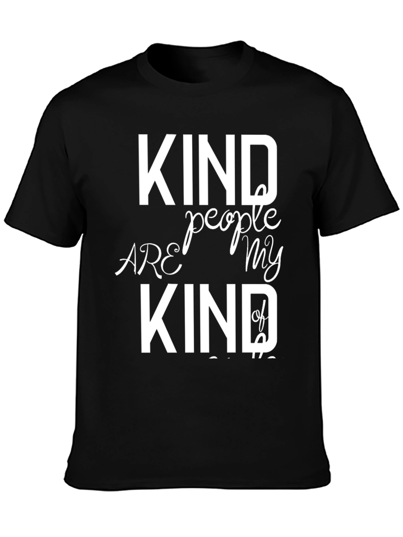 Black Kind People T-Shirt: Positive Vibes & Comfortable Style view 3