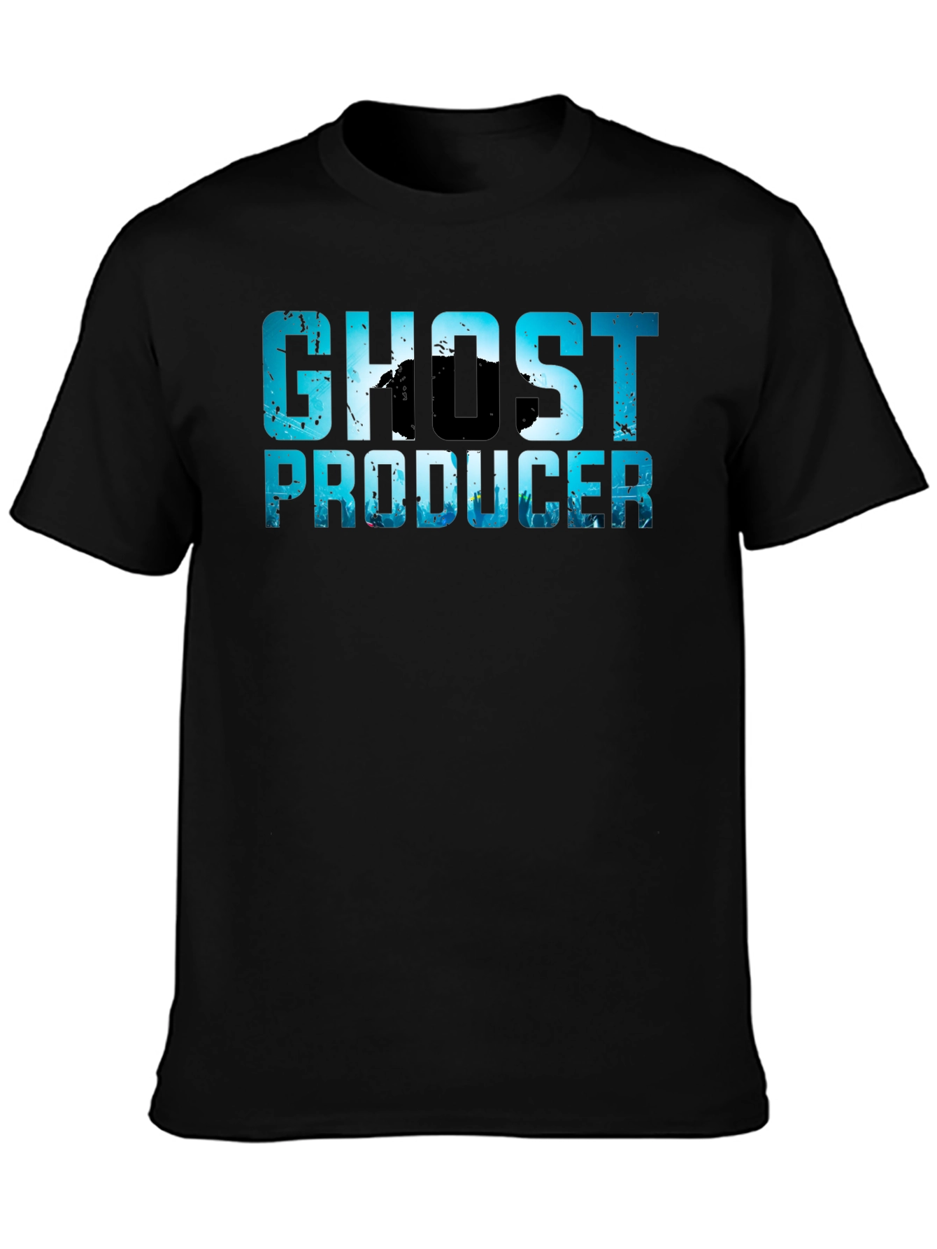 Black Ghost Producer T-Shirt - Unique Design Tee view 3