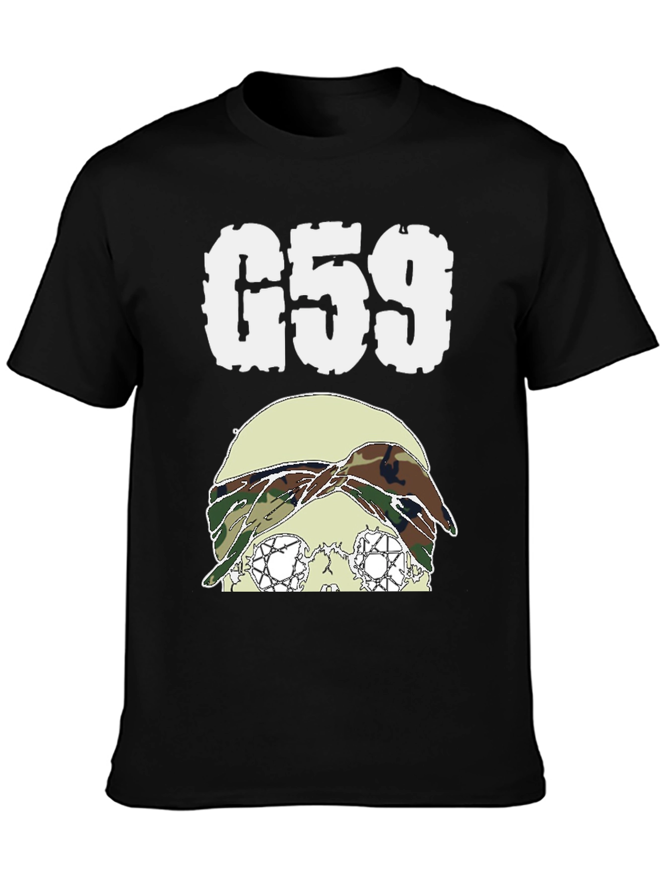 G59 Skull Graphic T-Shirt - Black - 3