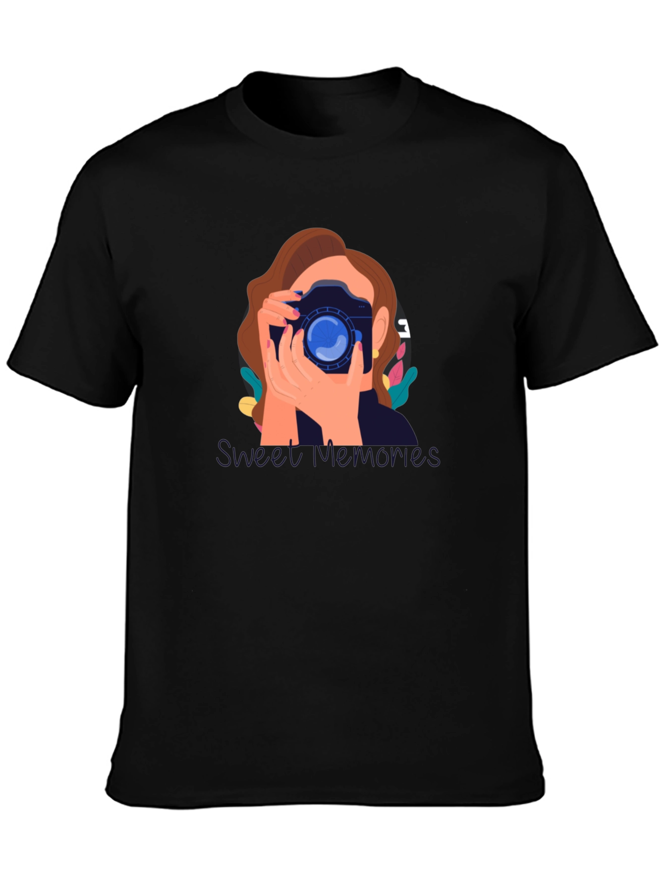 Black Photographer Graphic T-Shirt - Unisex Cotton Tee view 3