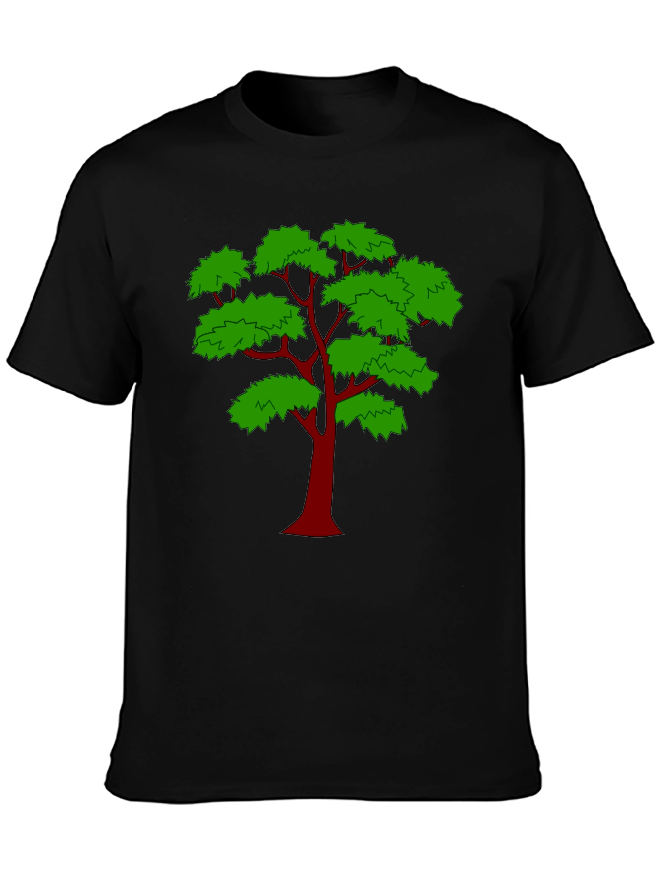 Black Arboreal Tee - Bold Tree Graphic view 3