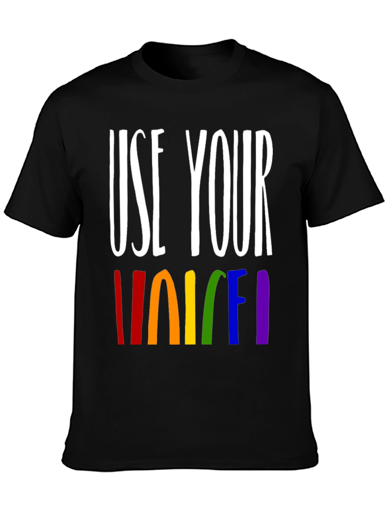 Use Your Voice Rainbow Pride T-Shirt - 3