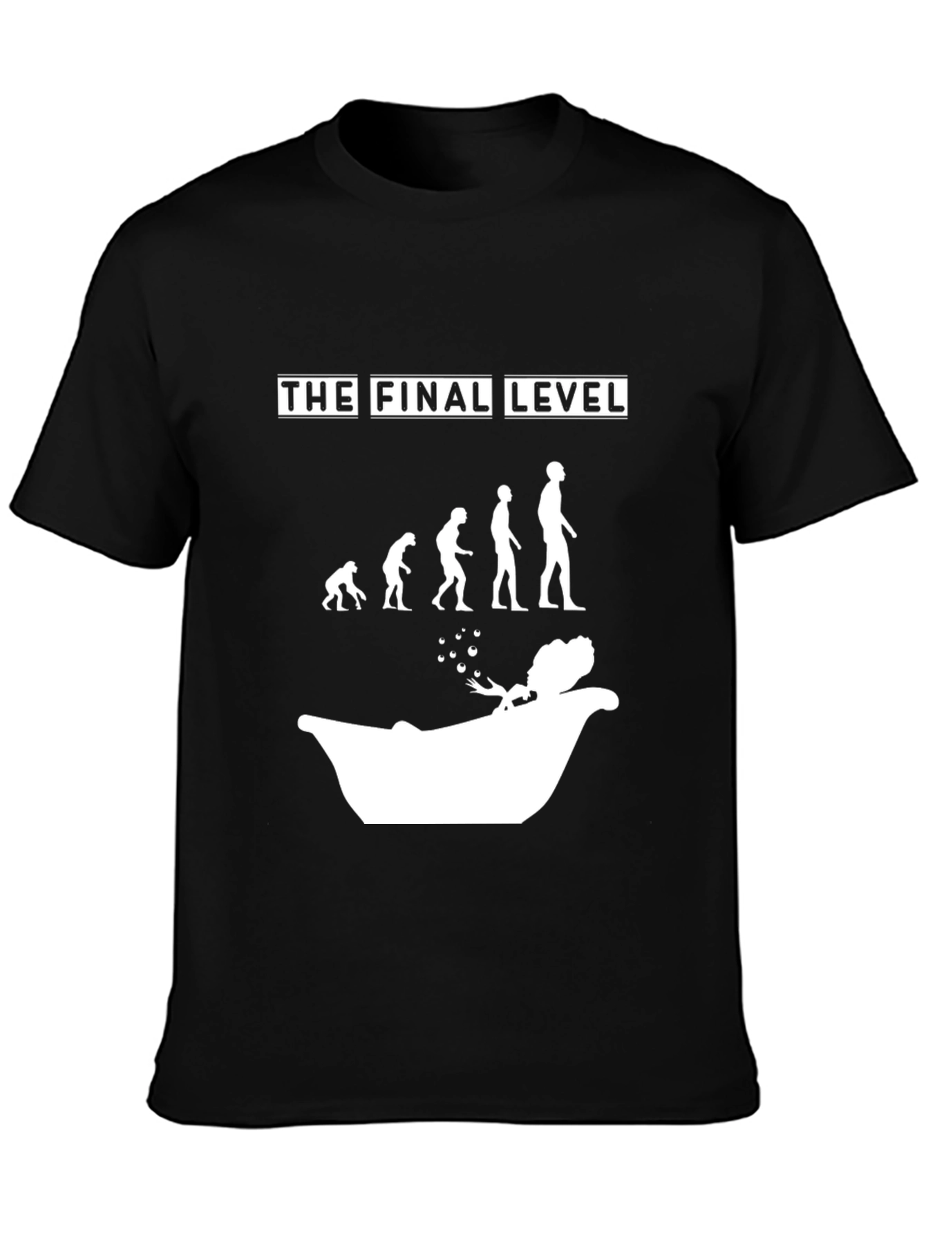 Black The Final Level Evolution T-Shirt Funny Graphic Tee view 3