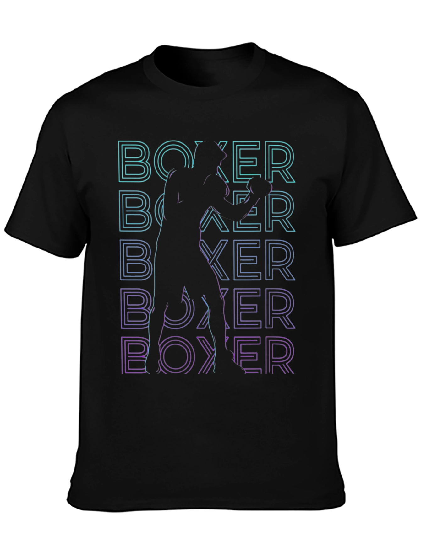 Black Boxer Graphic T-Shirt - Black view 3