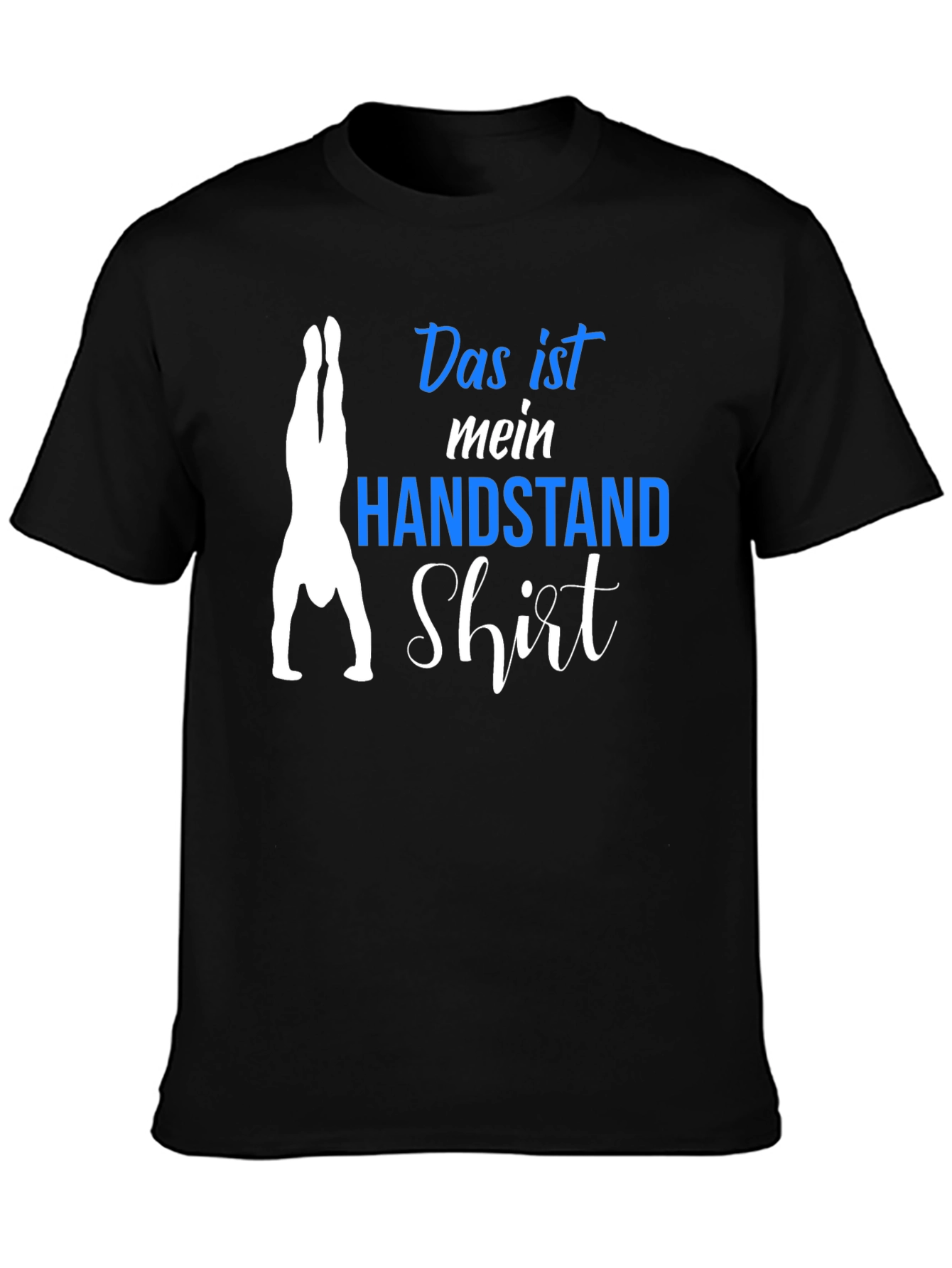 Black Handstand Shirt - Men's Black Graphic Tee view 3