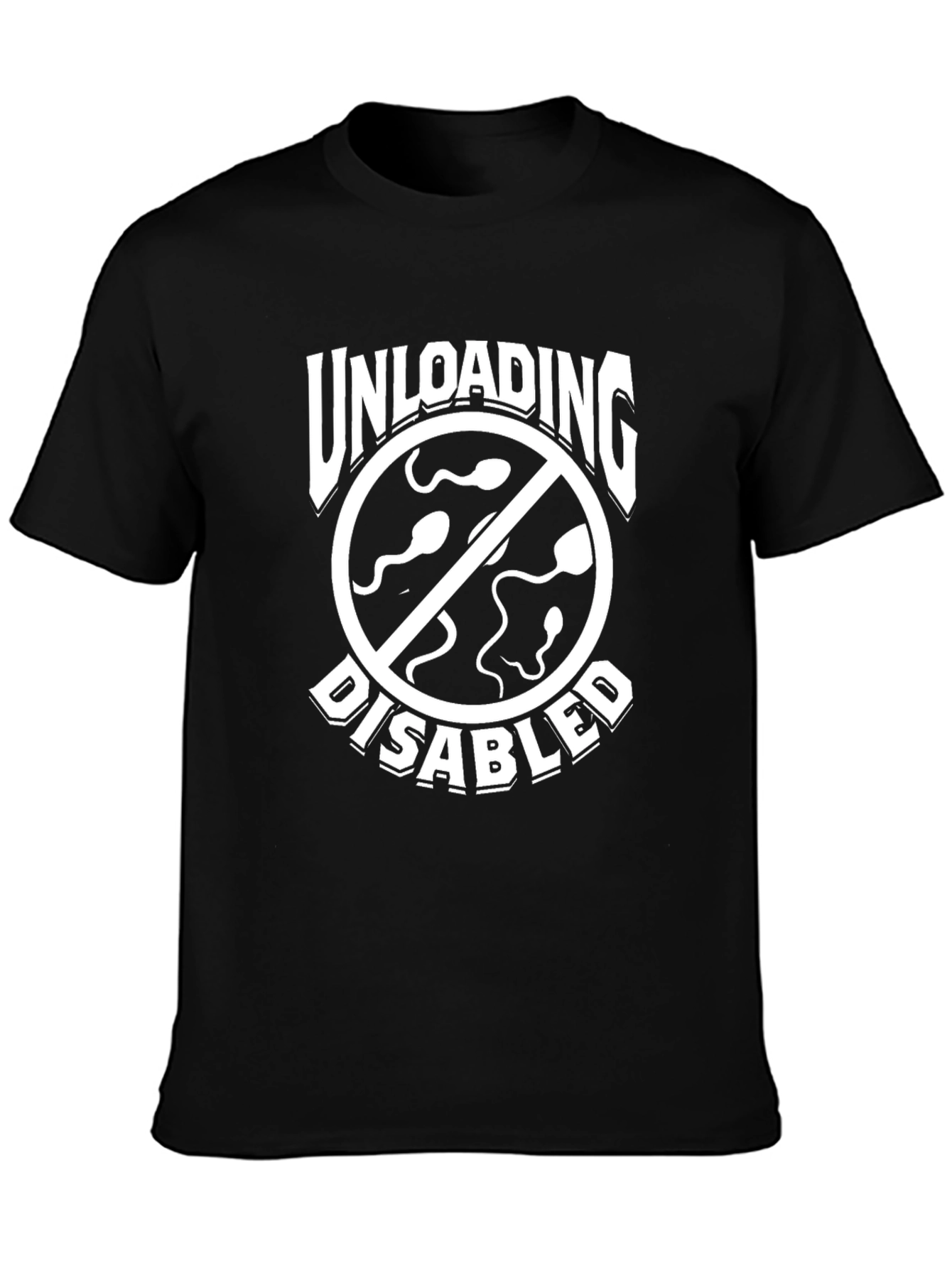 Black Unloading Disabled Graphic T-Shirt view 3