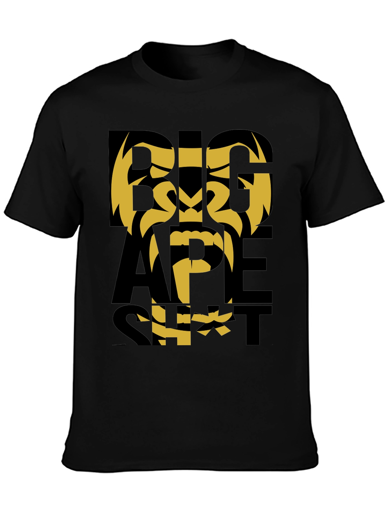 Black Big Ape Tee - Bold Graphic Print view 3