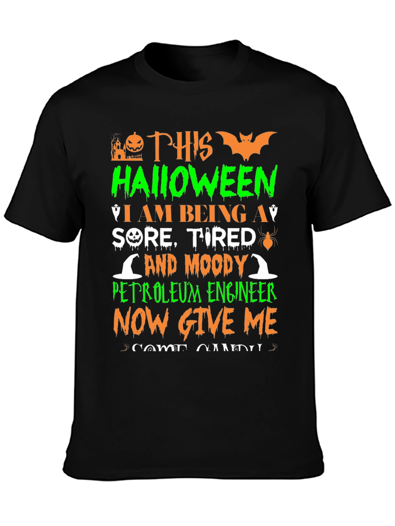 Funny Petroleum Engineer Halloween T-Shirt - 3