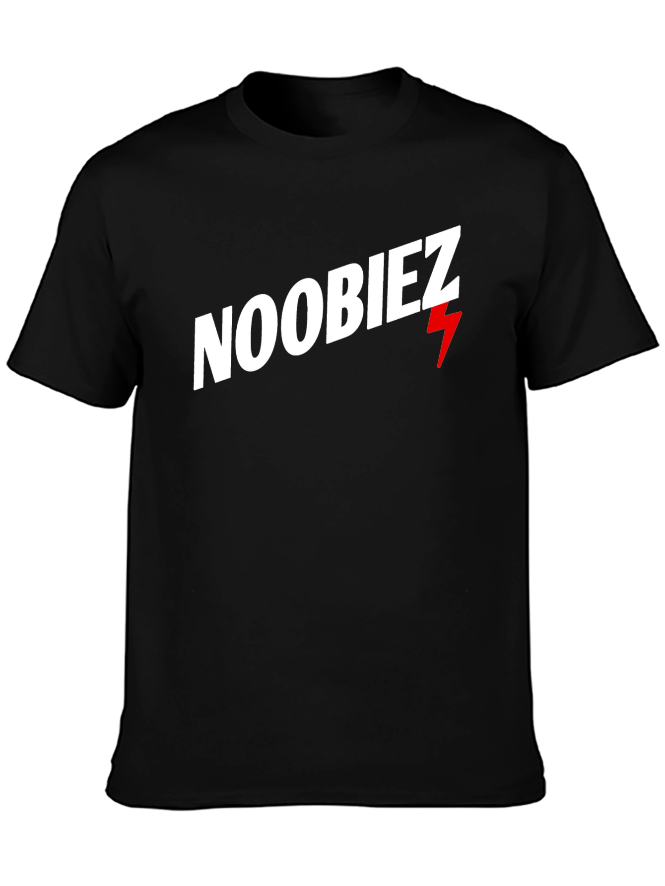 Black Noobiez Graphic Tee - Cool Casual Black T-Shirt view 3