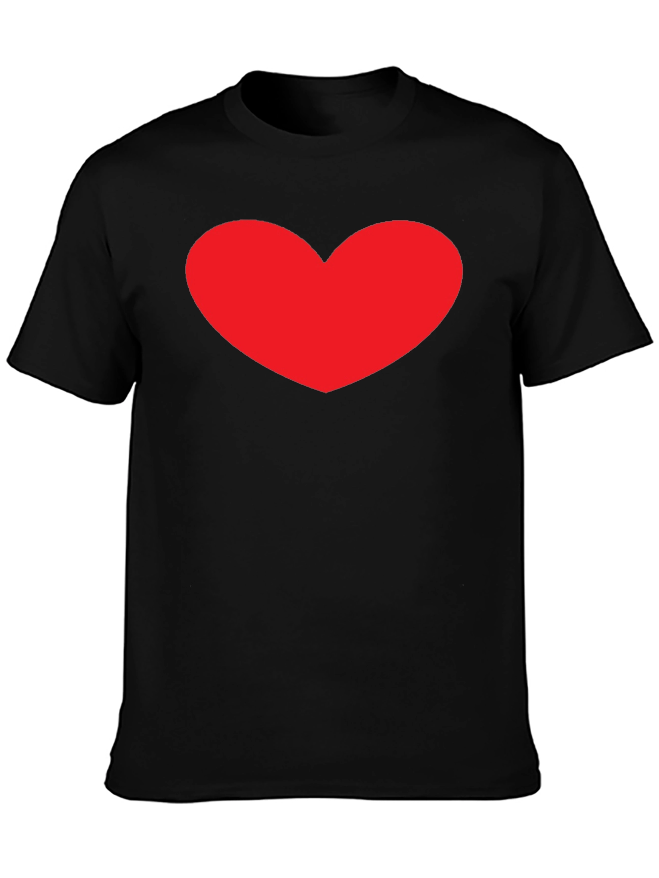 Black Heart Graphic Black T-Shirt - Stylish Casual Tee view 3