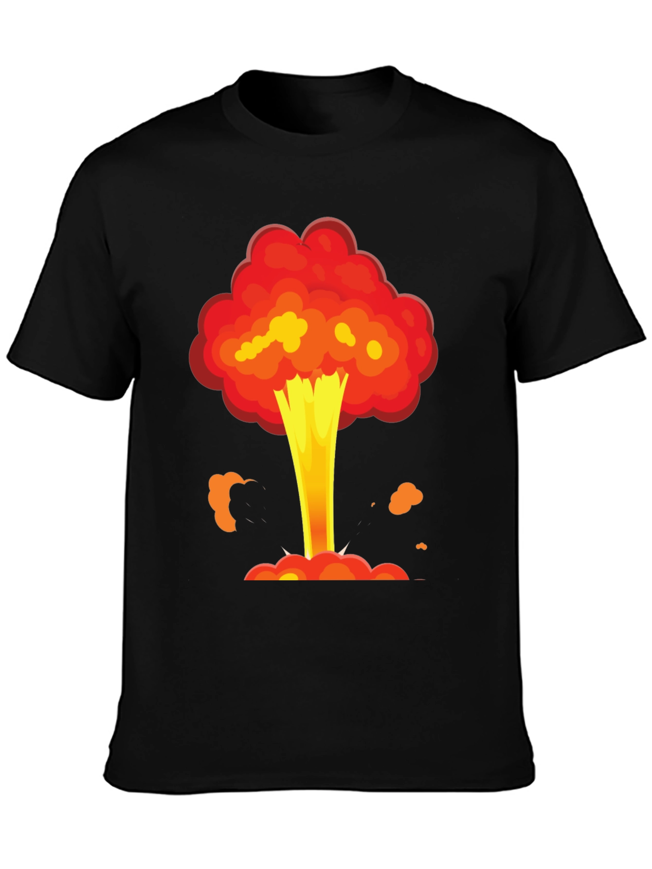 Black Explosion Graphic Tee - Atomic Style Shirt view 3