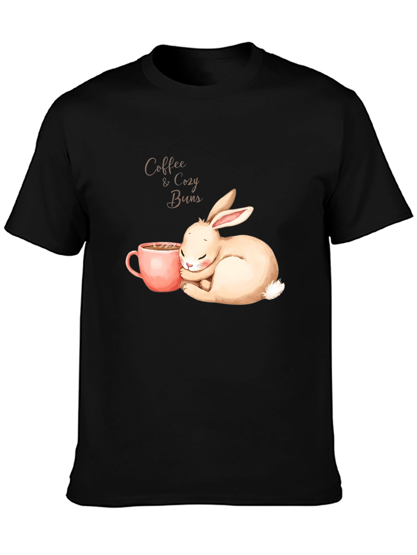 Black Coffee & Cozy Buns Graphic Tee view 3
