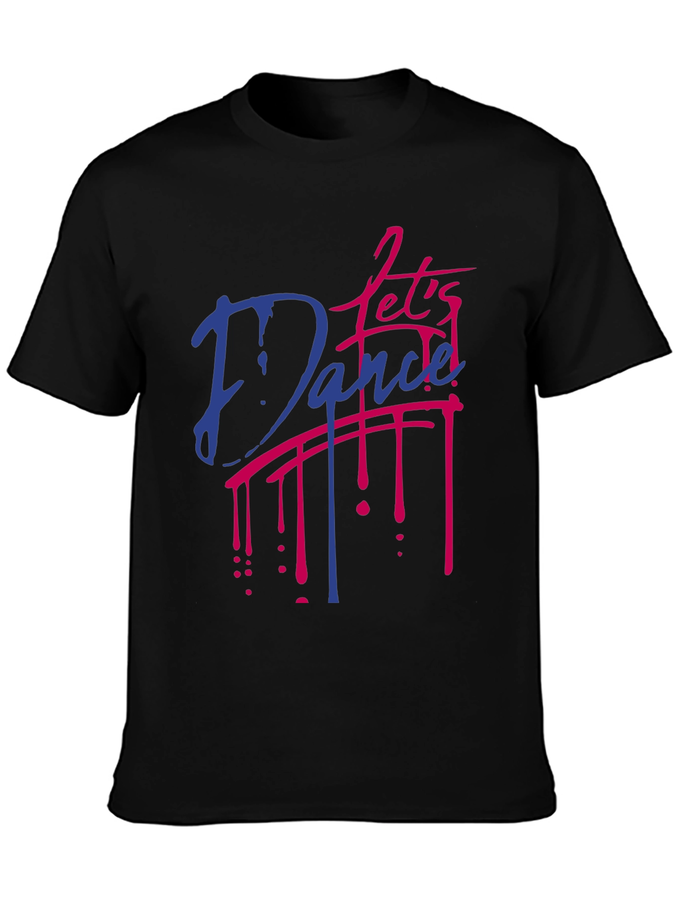 Black Let's Dance T-Shirt - Retro Style view 3