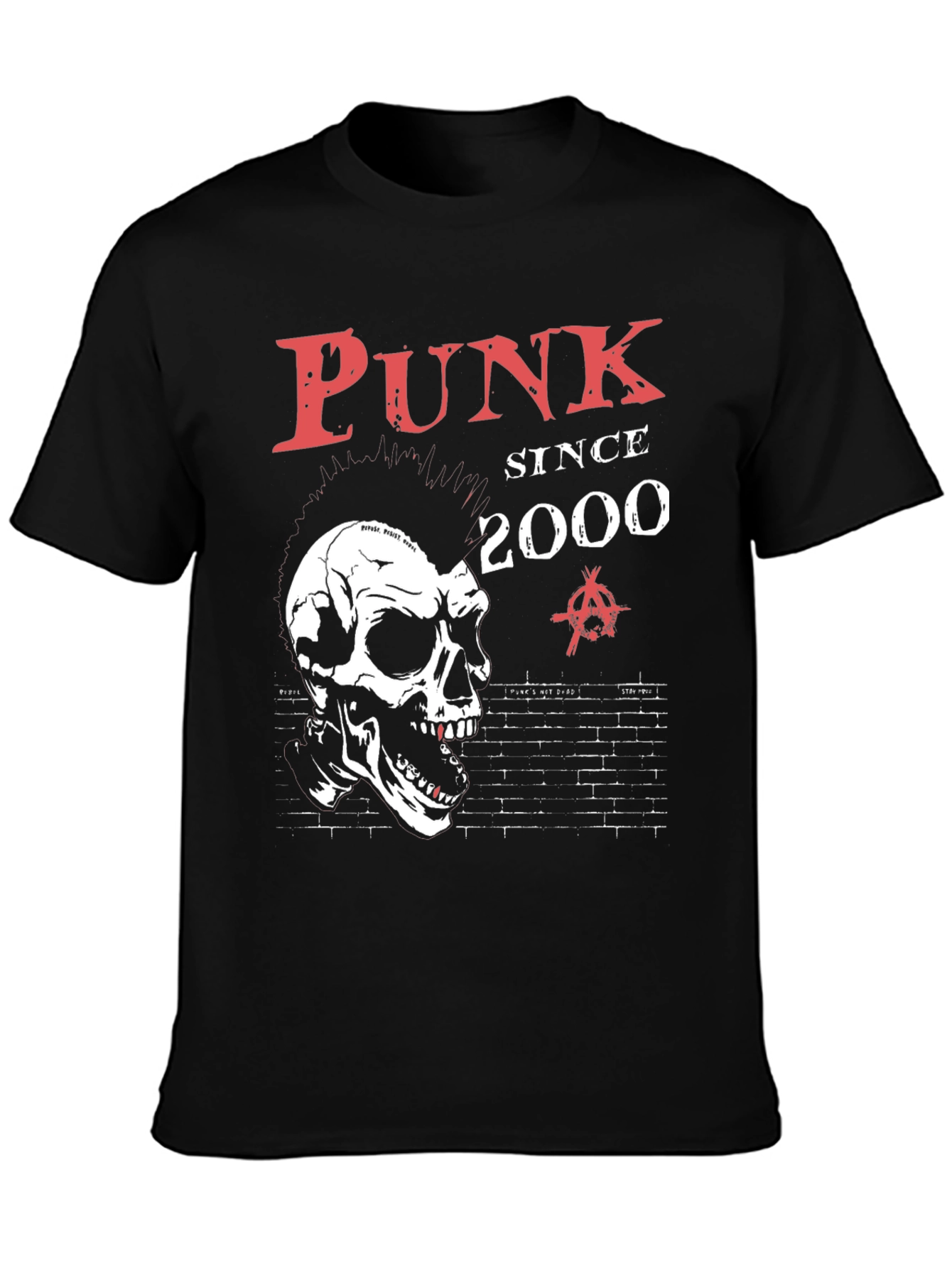 Black Punk Since 2000 Graphic T-Shirt view 3