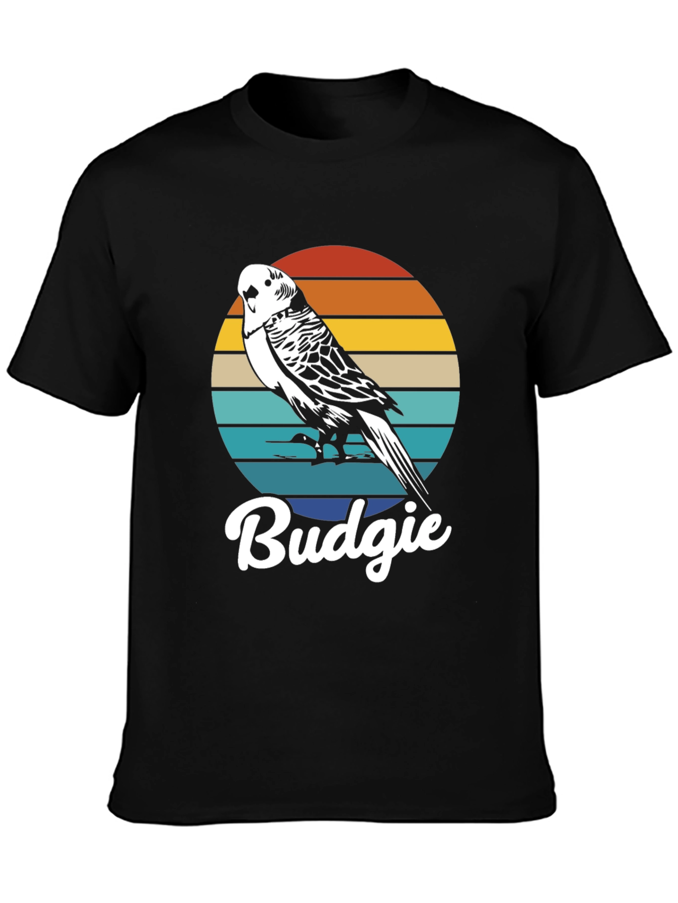 Retro Budgie T-Shirt - Vintage Bird Lover Tee - 3