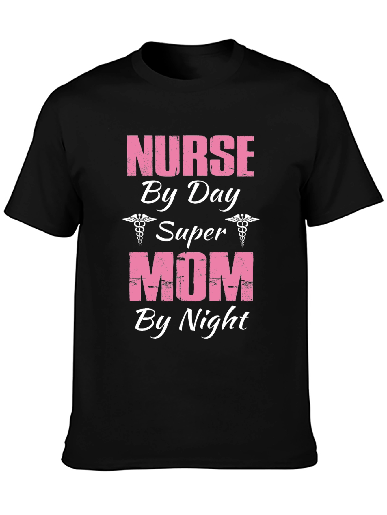 Black Nurse by Day, Super Mom by Night T-Shirt view 3
