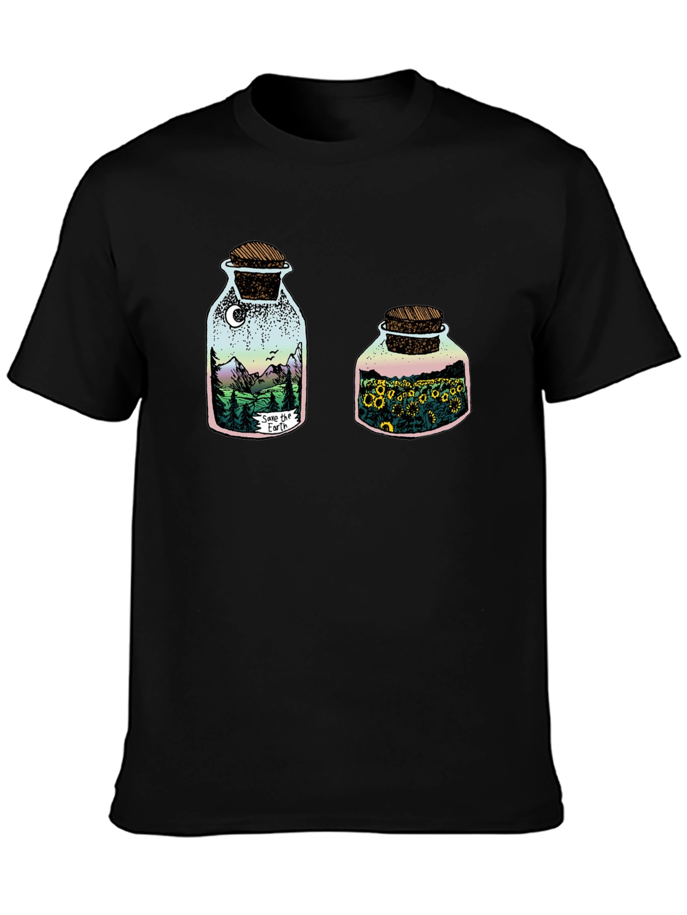 Black Nature in a Jar Graphic Tee view 3