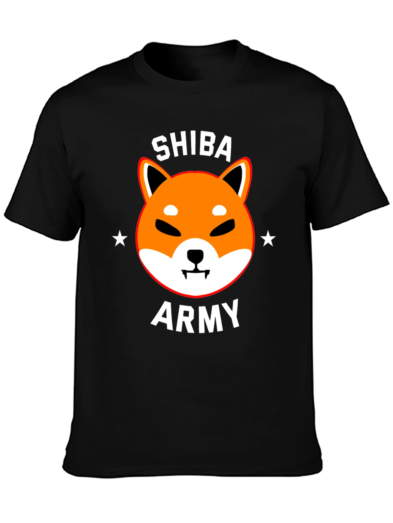 Black Shiba Army T-Shirt - Crypto Doge Meme Tee view 3