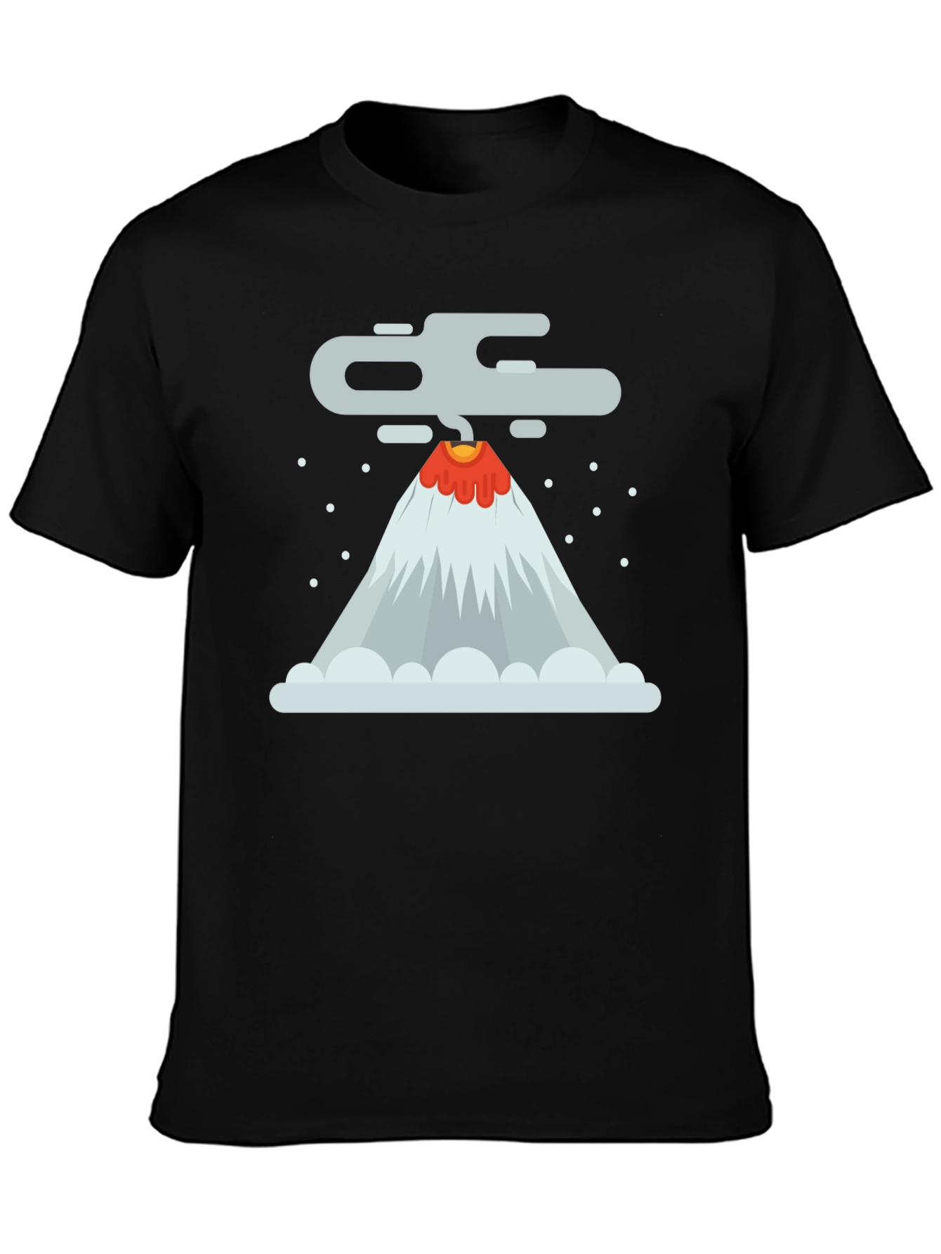 Black Volcano Graphic Tee - Erupting Style! view 3
