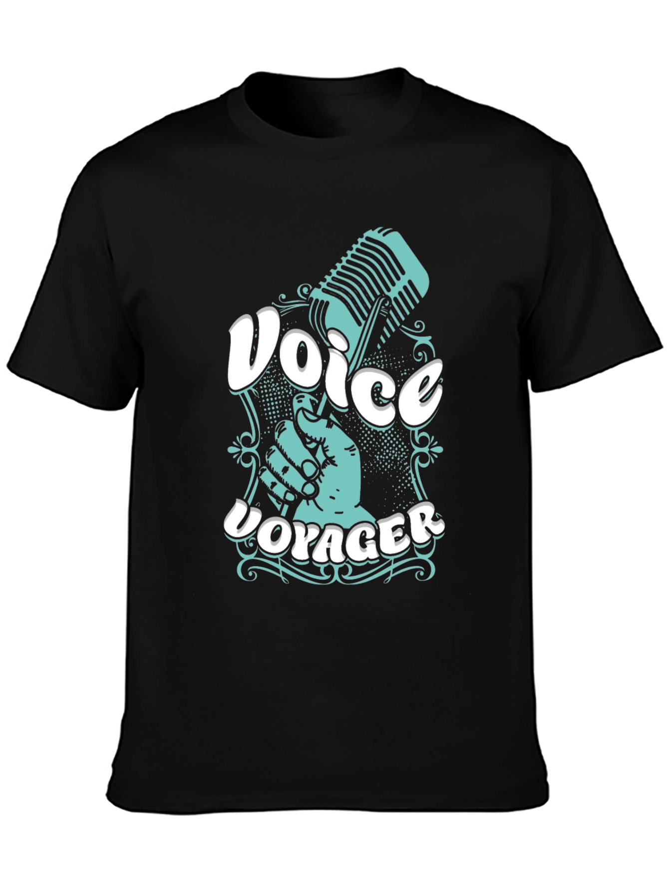 Black Voice Voyager Graphic Tee - Black view 3