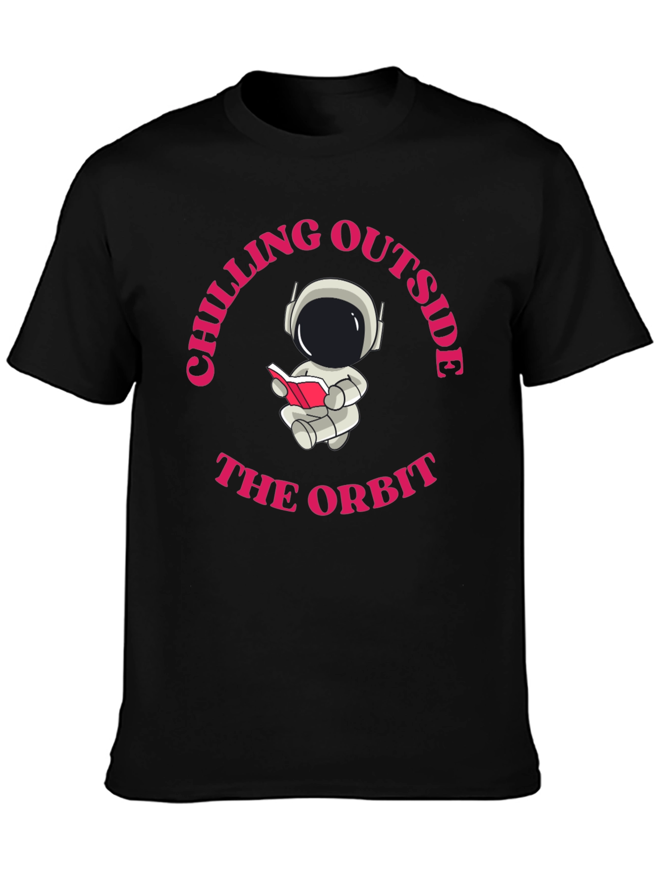 Black Chilling Outside the Orbit Graphic Tee view 3