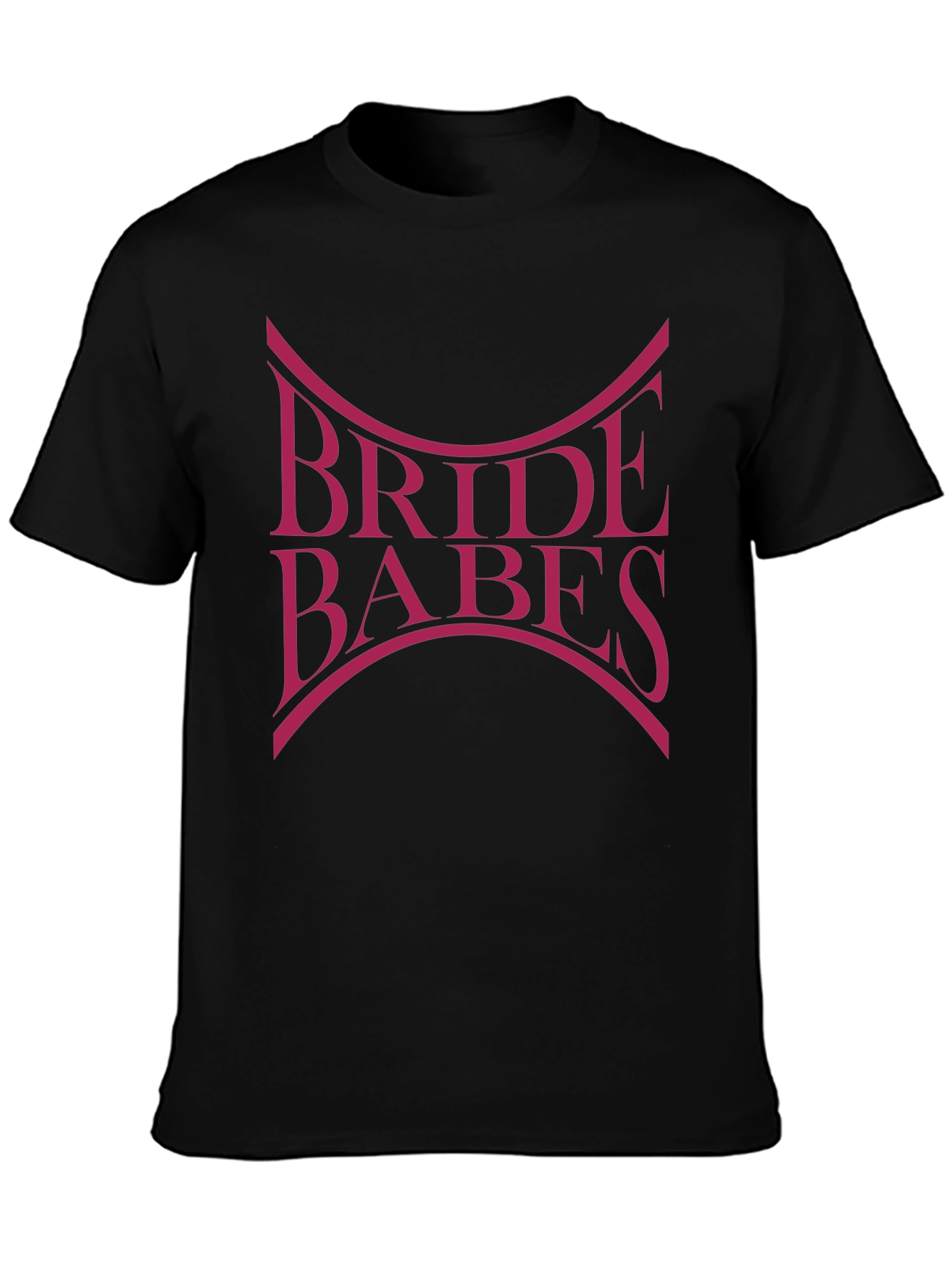 Black Bride Babes Graphic T-Shirt - Wedding Party Tee view 3