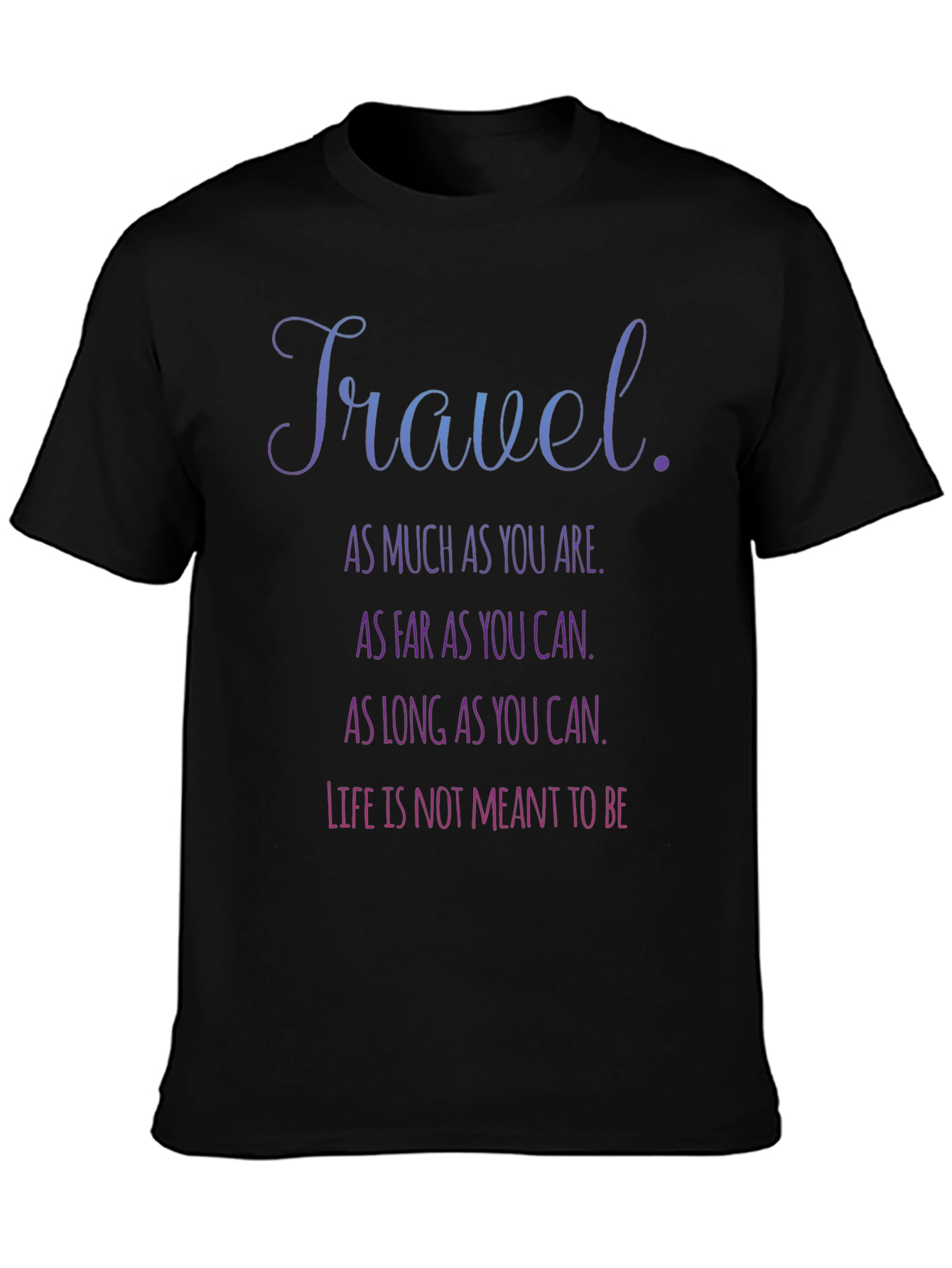 Black Travel Inspiration T-Shirt - Explore the World view 3