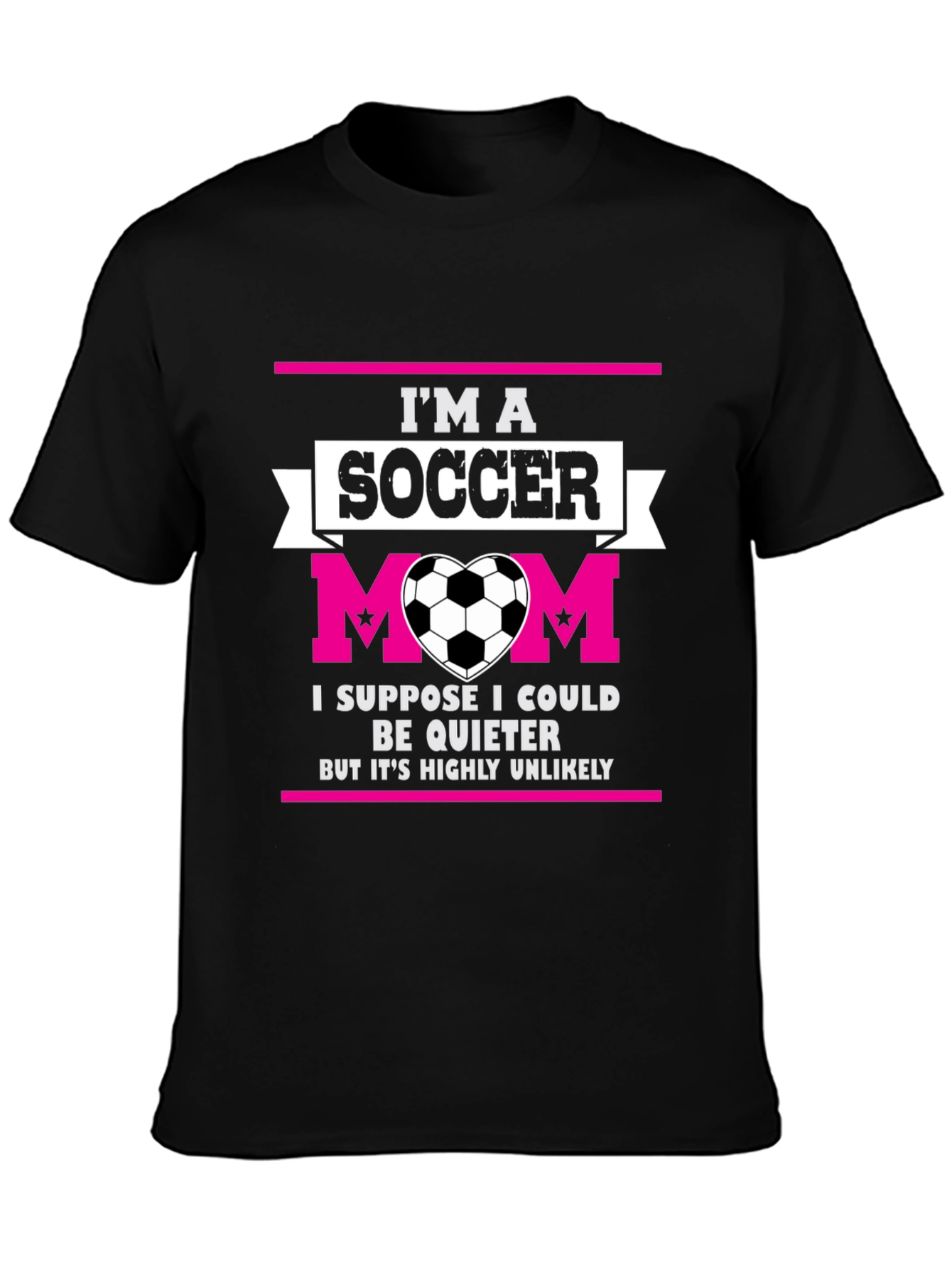 Black I'm a Soccer Mom T-Shirt view 3