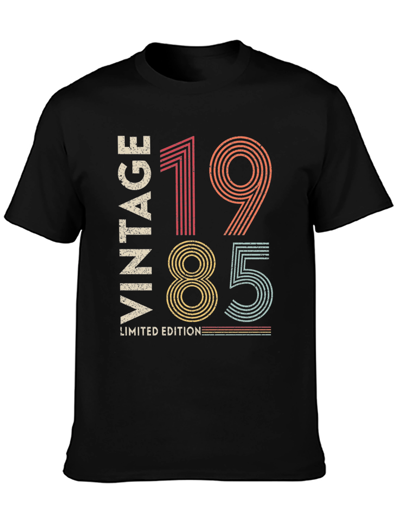 Black Vintage 1985 Limited Edition T-Shirt view 3