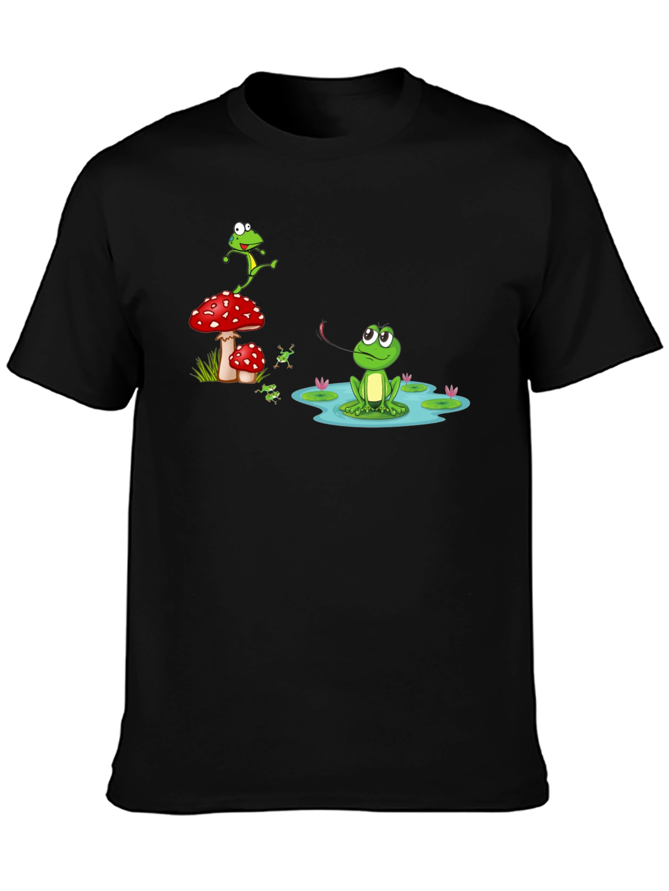 Black Frog Pond Graphic T-Shirt view 3