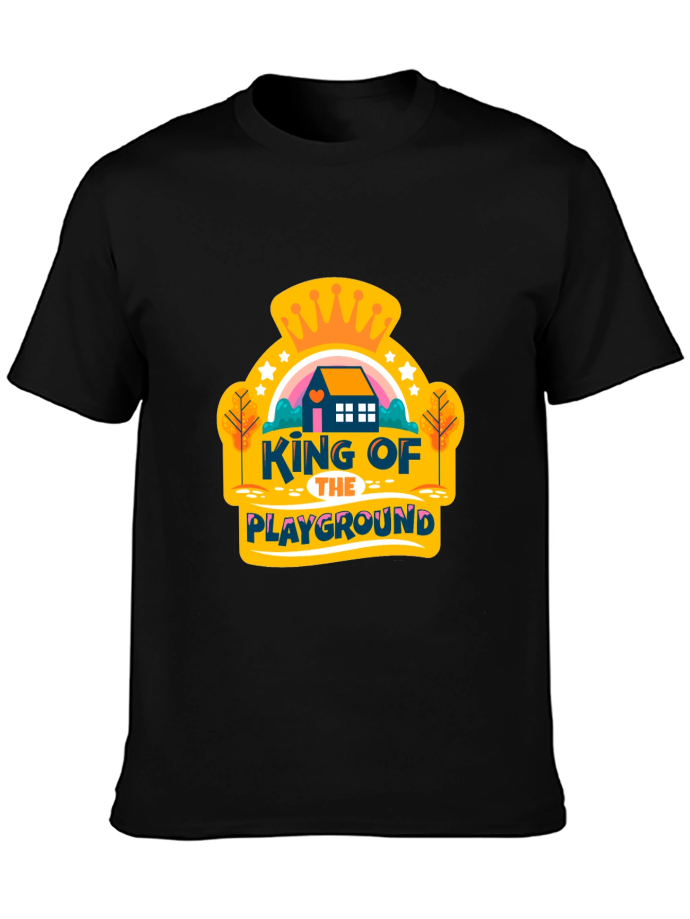 Black King of the Playground Graphic Tee view 3