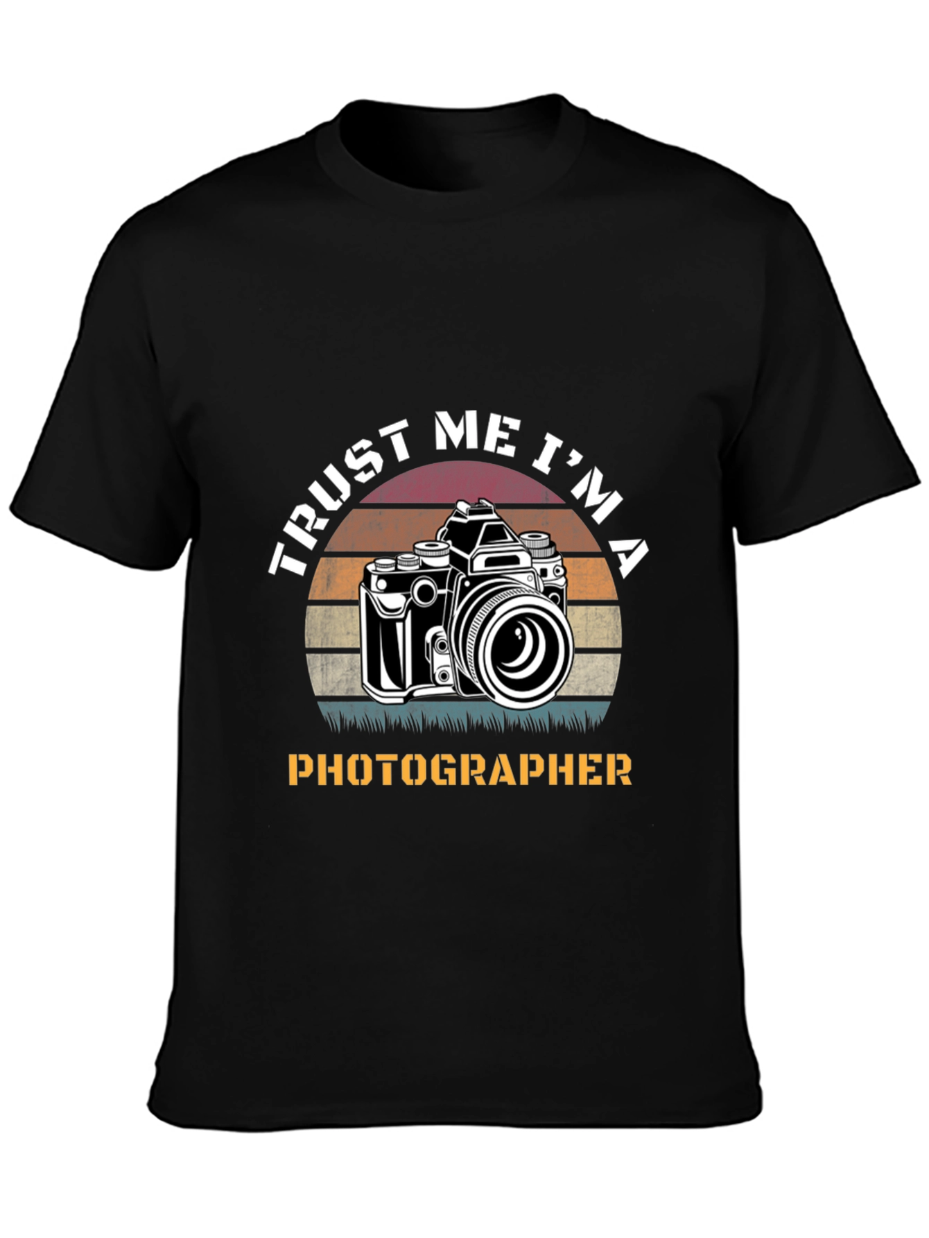 Black Trust Me I'm A Photographer T-Shirt view 3