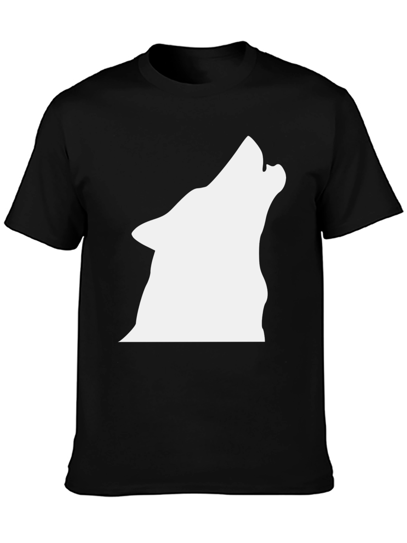 Black Wolf Howl Graphic Tee - Black view 3