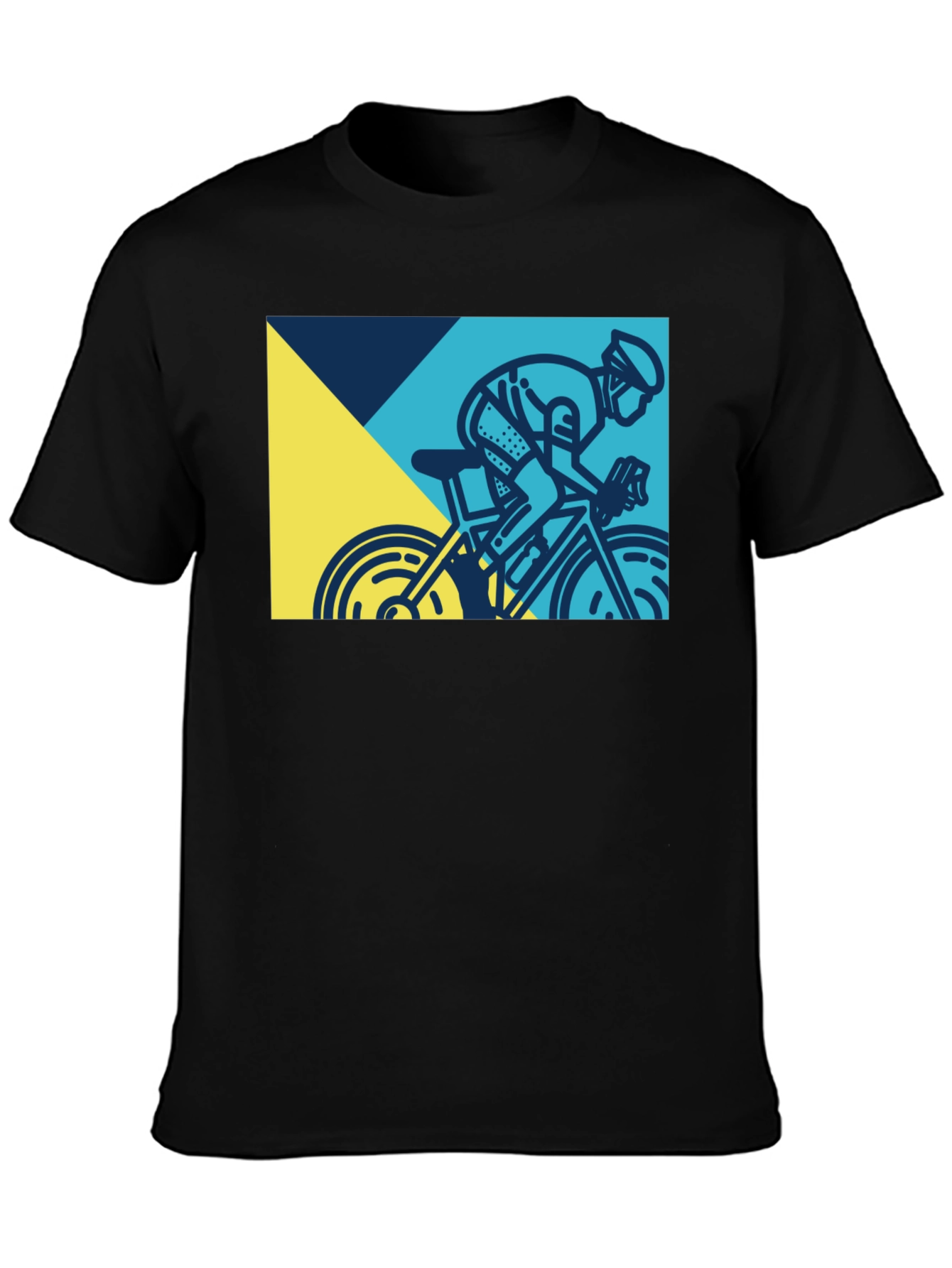 Cycling Graphic Tee - Men's Black T-Shirt - 3