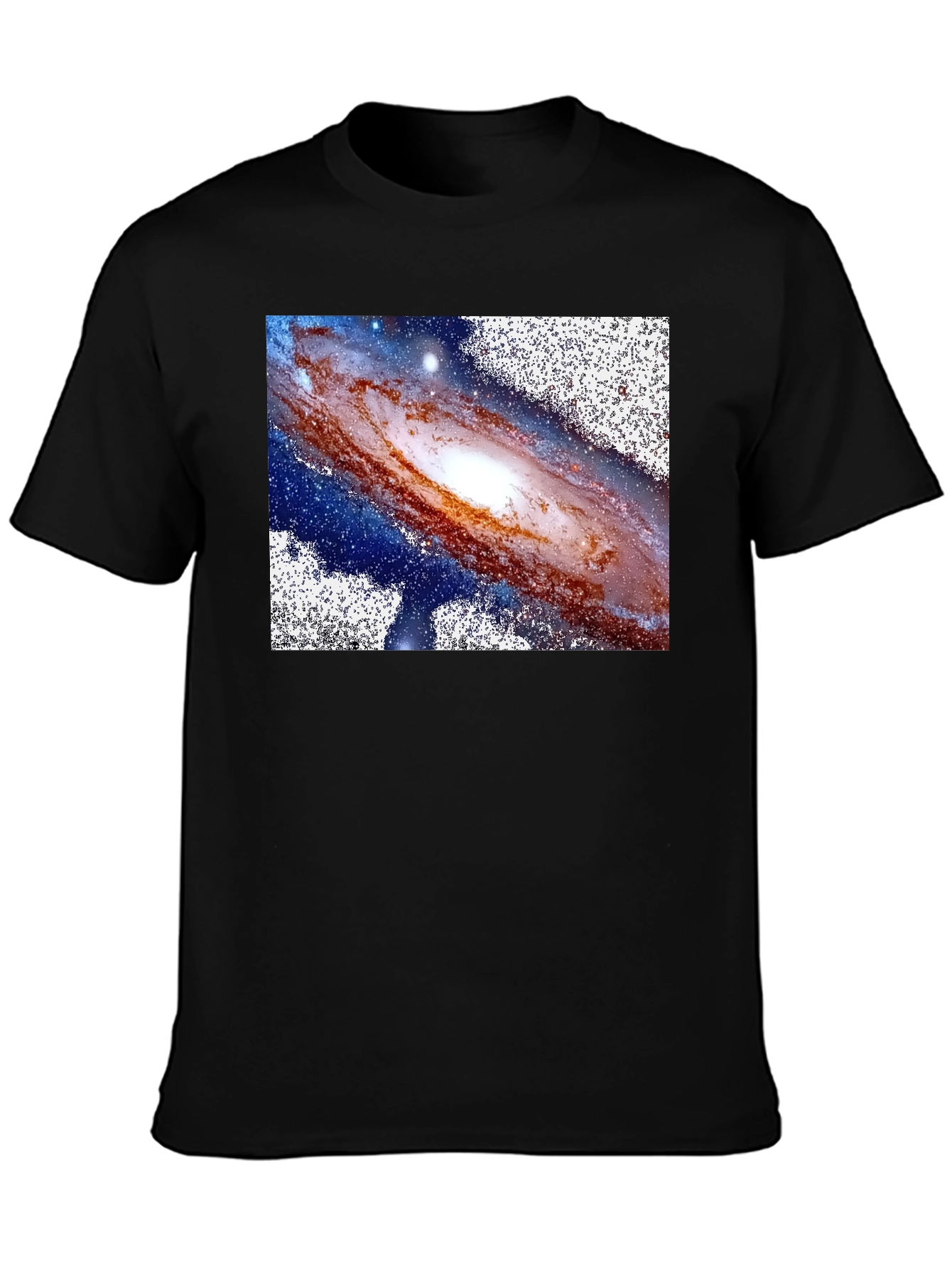 Black Galaxy Graphic Tee - Black Unisex T-Shirt view 3