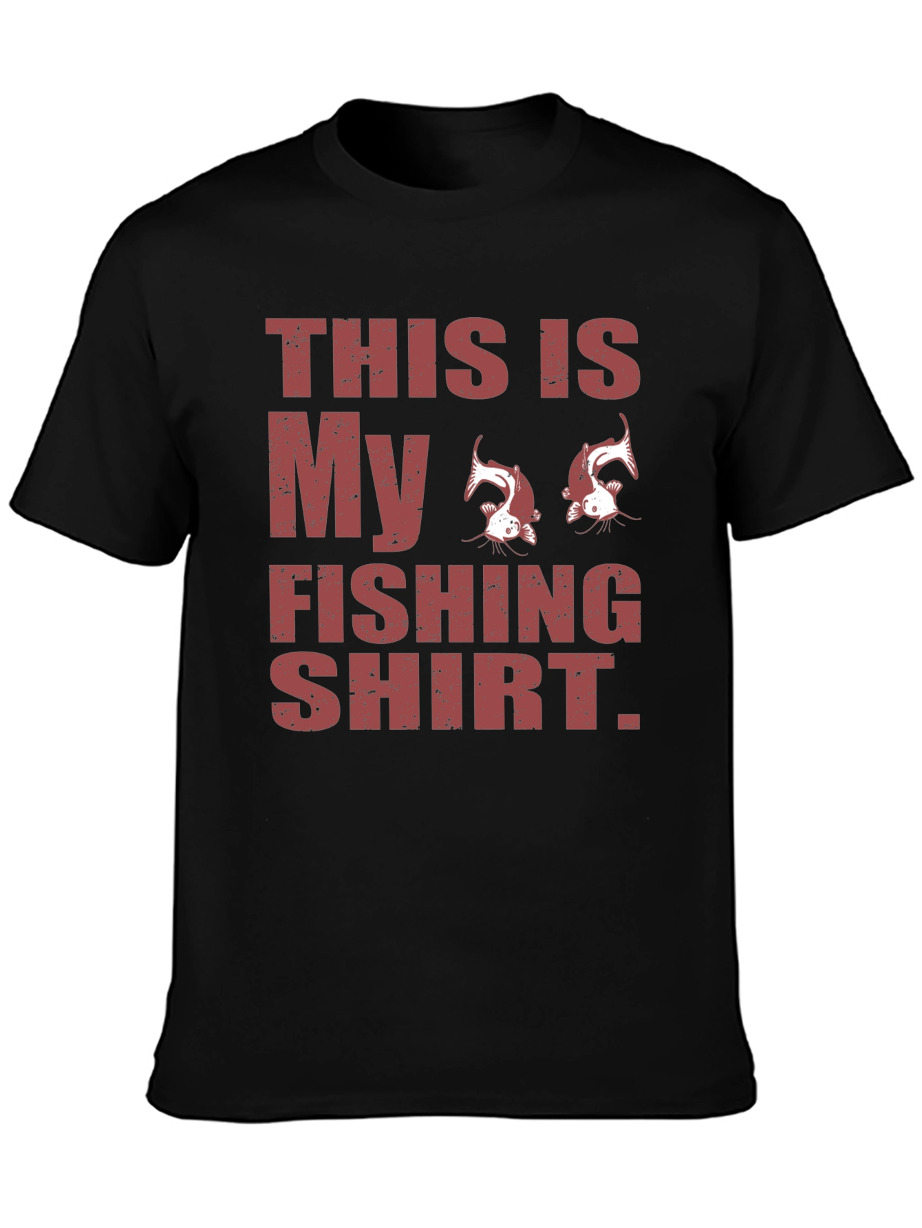 Black Funny Fishing Shirt - Men's Novelty Graphic Tee view 3
