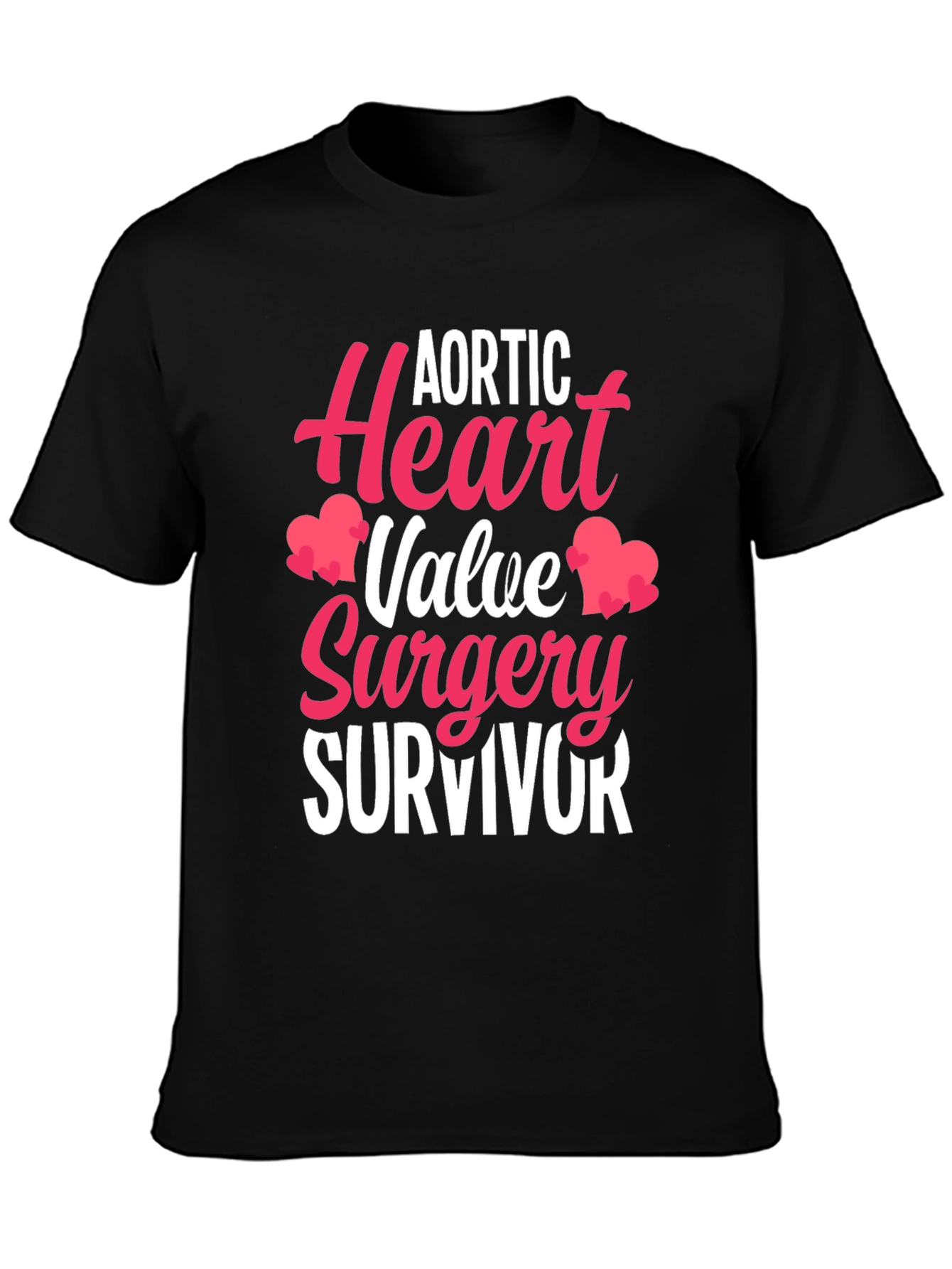 Aortic Heart Valve Surgery Survivor Graphic Tee - 3