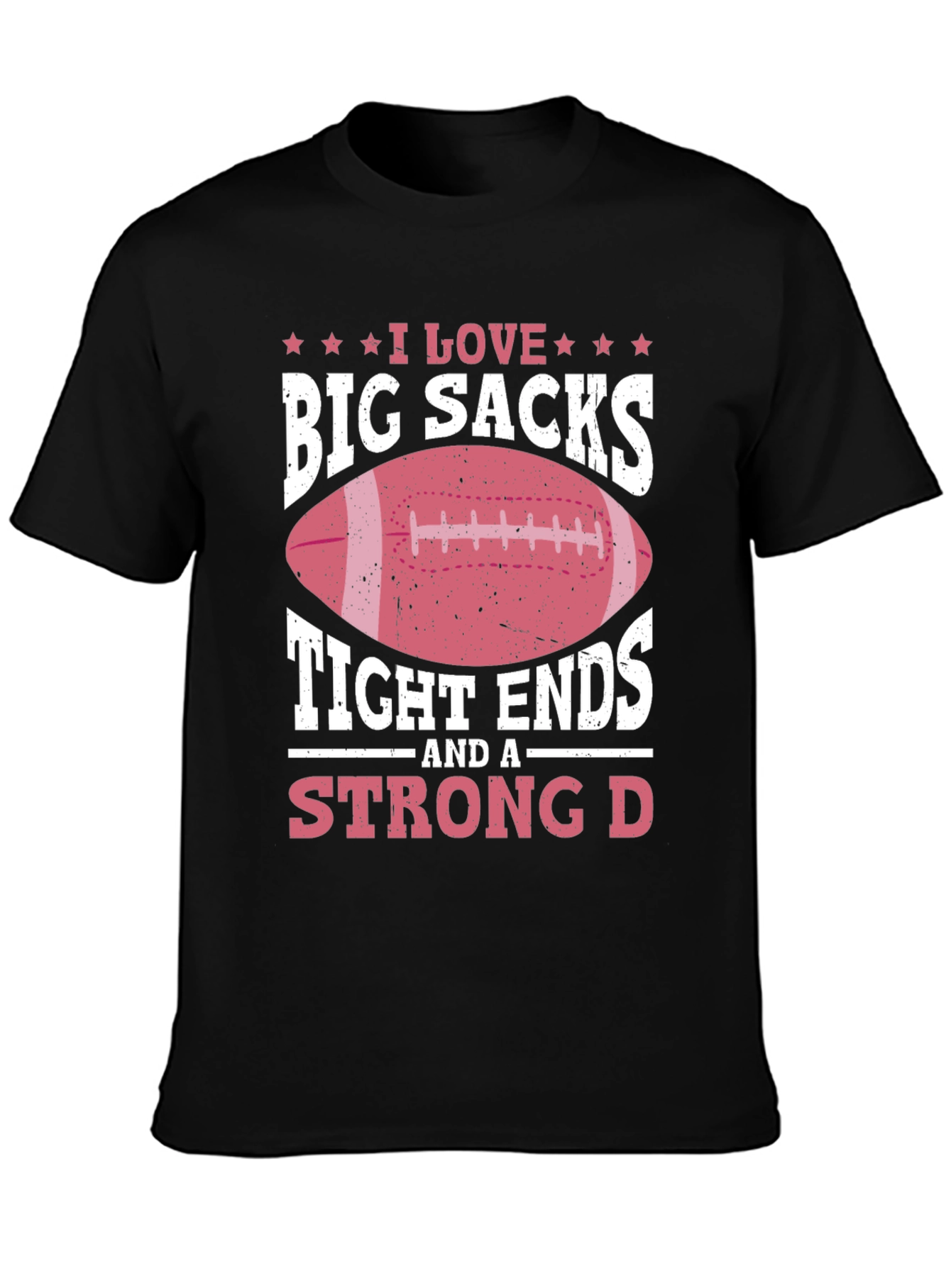 Black I Love Big Sacks Graphic T-Shirt view 3