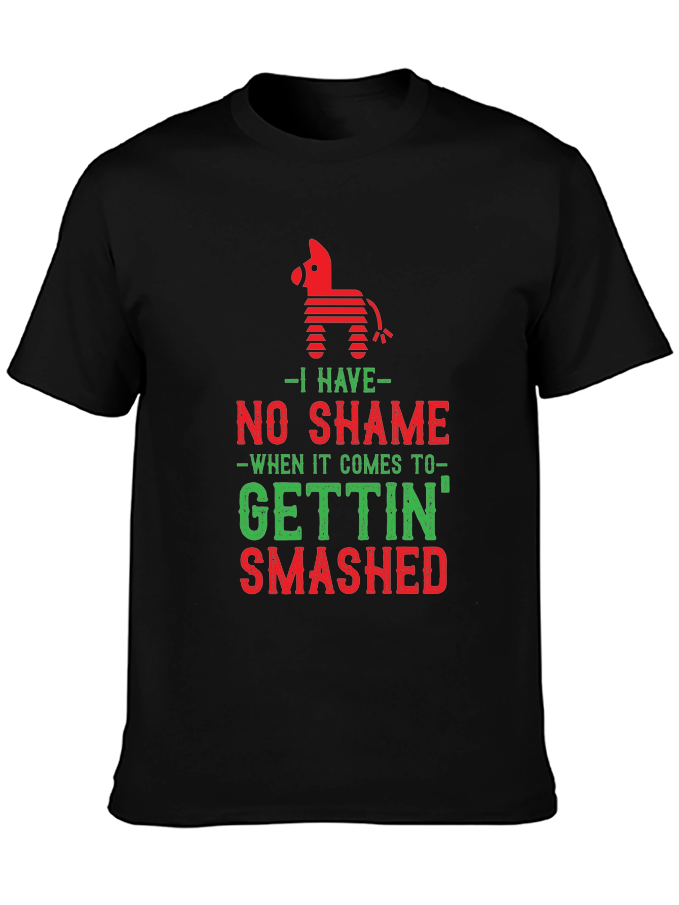 Black No Shame Piñata Graphic Tee - Party Time! view 3