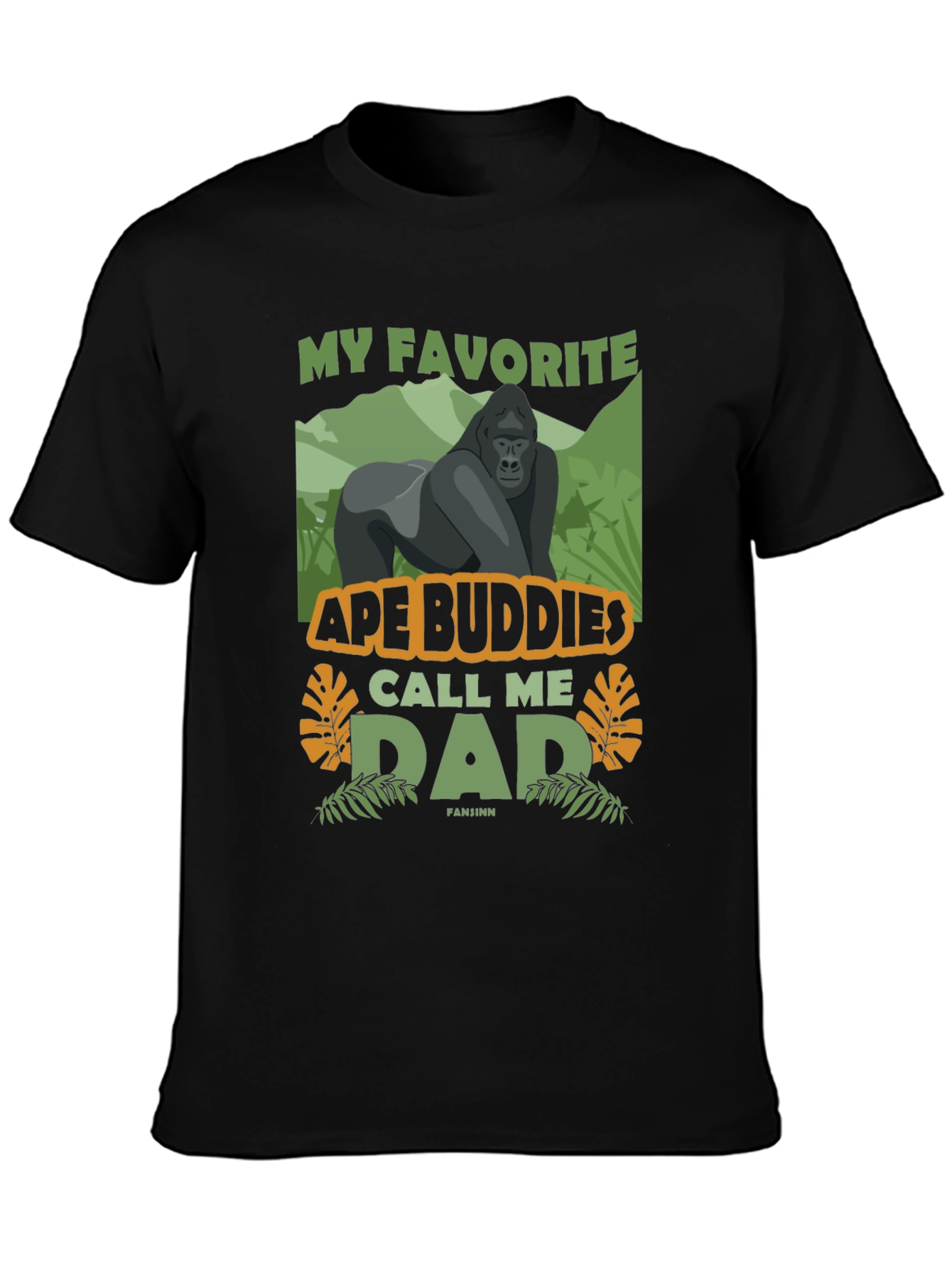 Black Ape Buddies Dad Graphic T-Shirt view 3