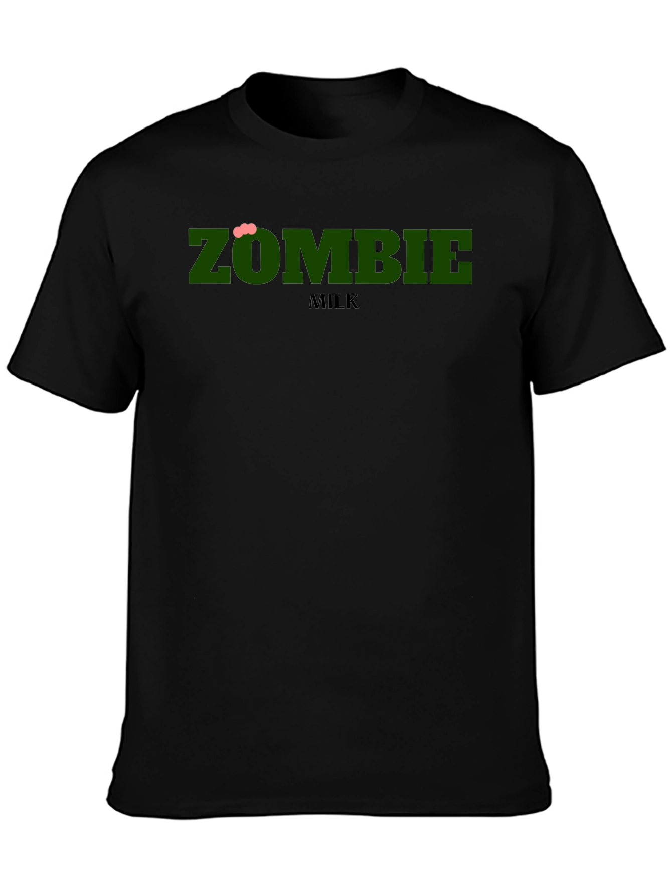 Black Zombie Milk T-Shirt - Unique Graphic Tee view 3